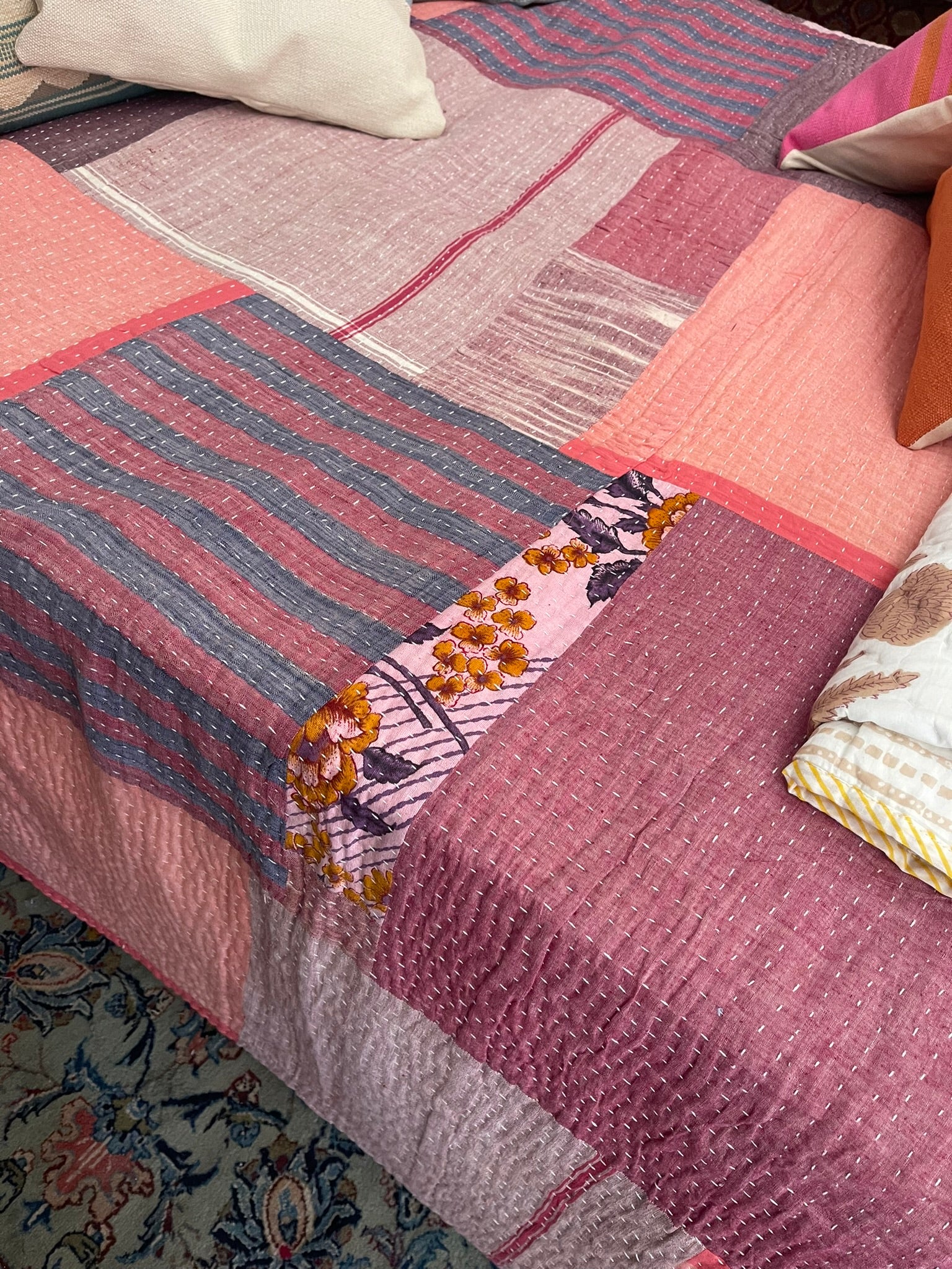 KHADI COTTON QUILT - Gentle Sunrise
