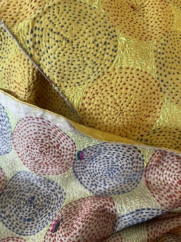 Kantha Silk Muffler - CIRCULAR SUSHINE