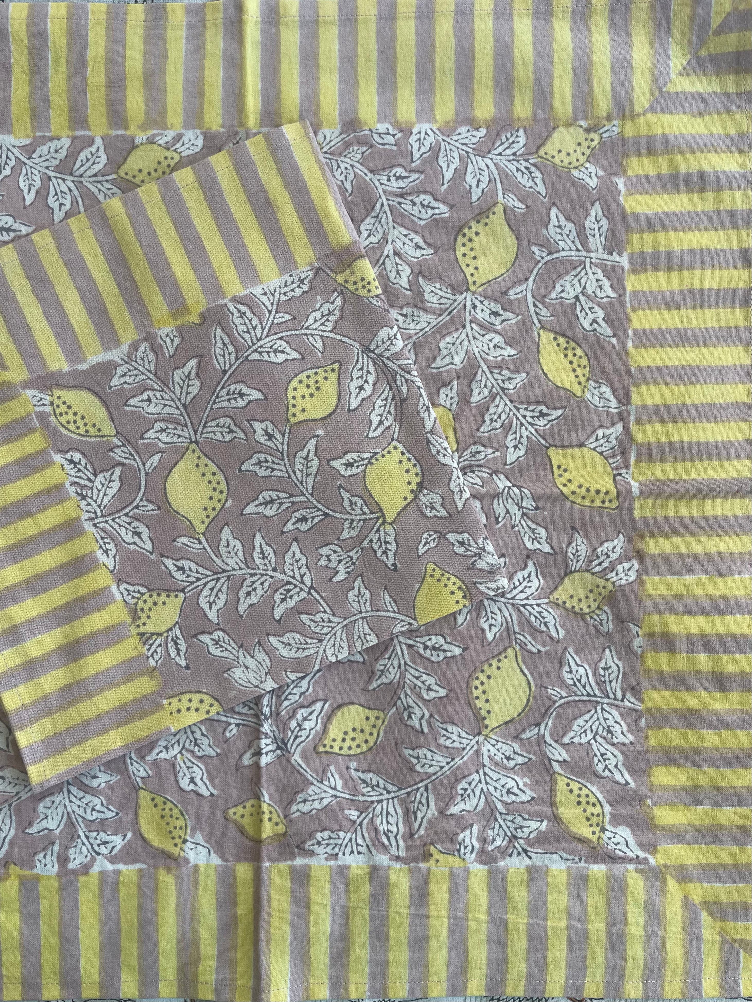 Napkins - French Lemons Sunny Yellow