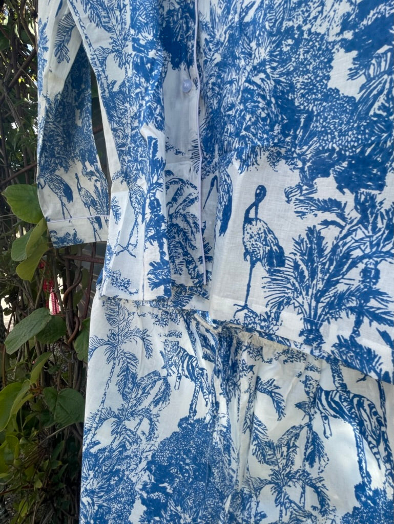 PYJAMAS Long - Chinoiserie Blue