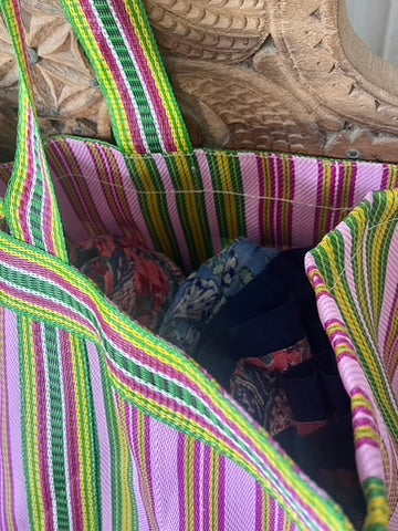 NYLON BEACH TOTE - Fiesta