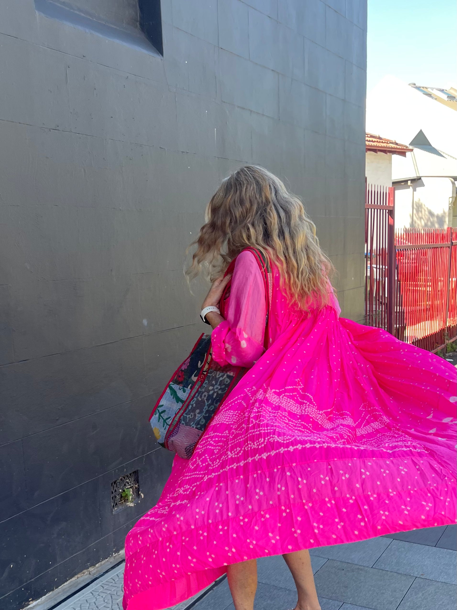 JODHPUR 46 - Silk Bandhani Dress