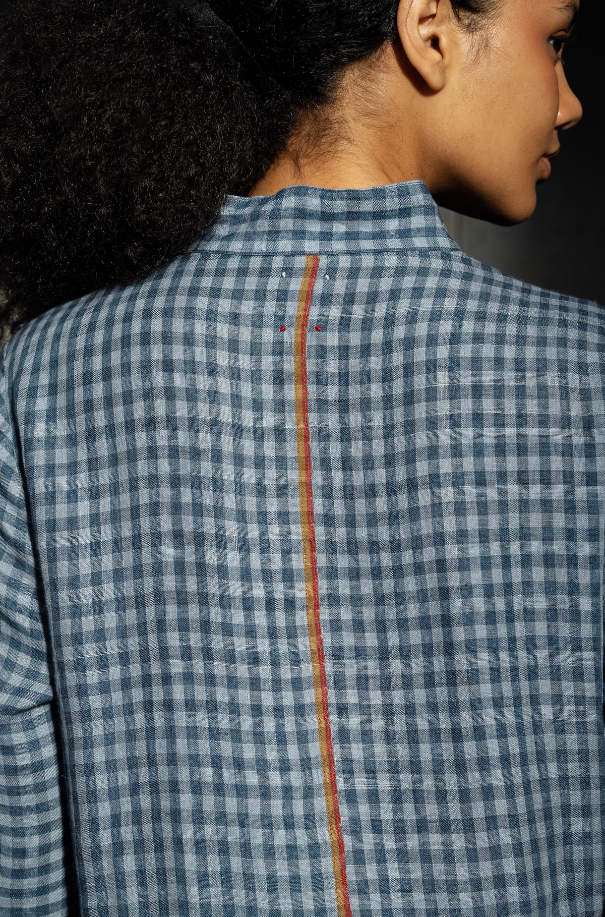 TARA LINENDRESS - Ash Blue Check