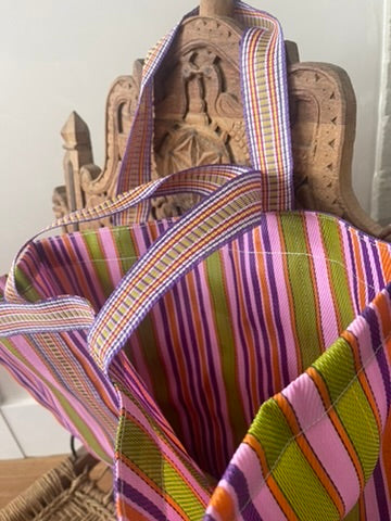 NYLON BEACH TOTE - Pina Colada