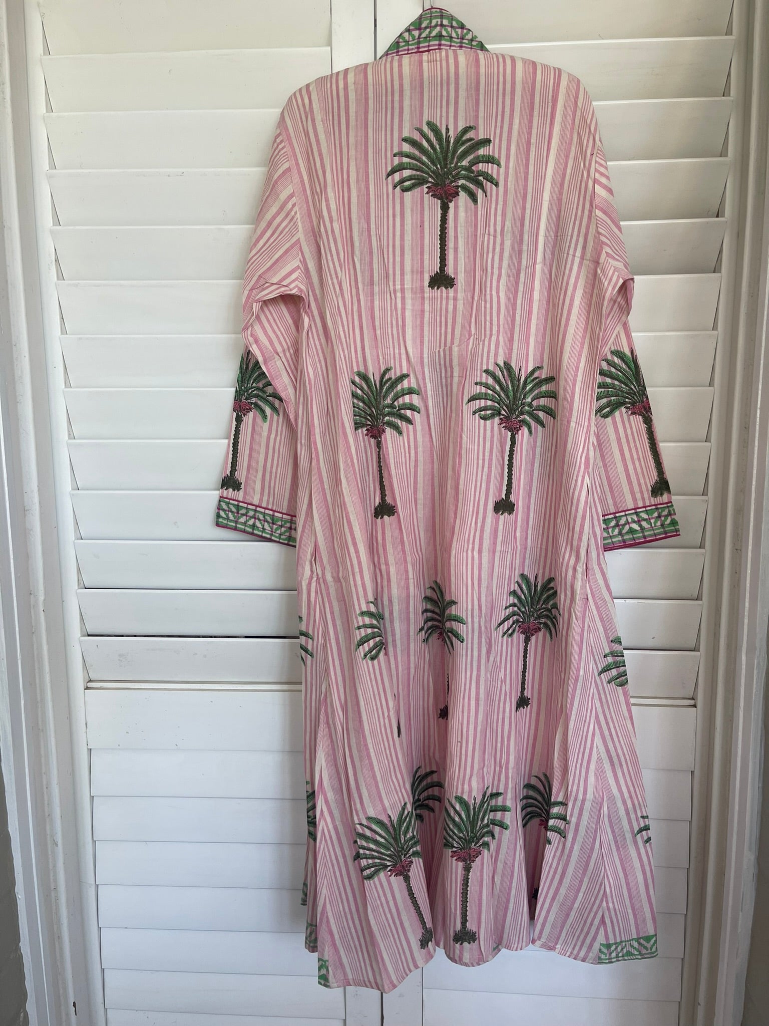 MOROCCAN BEACH KAFTAN - Green Palm