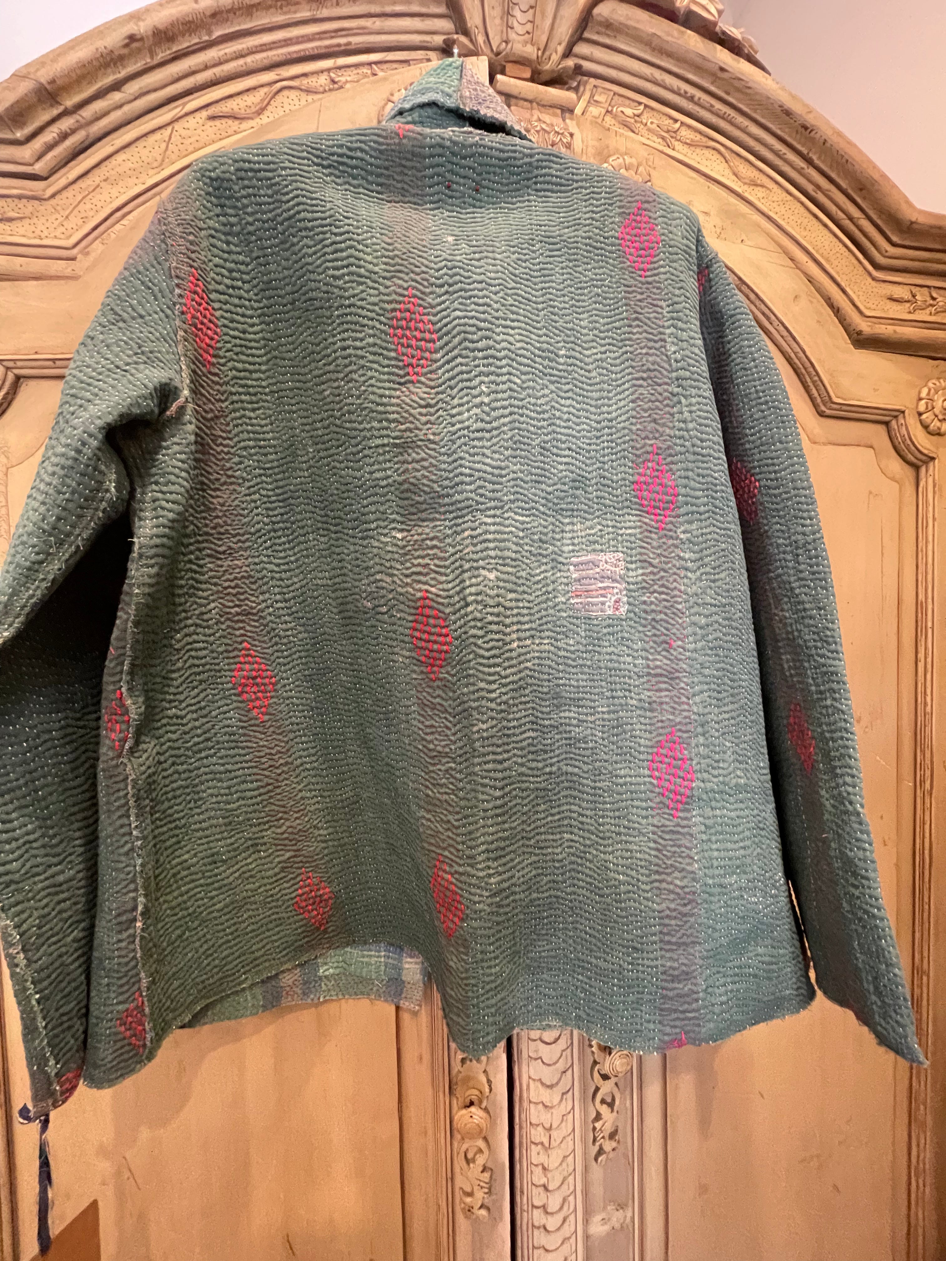 Vintage Kantha Coat - COASTAL