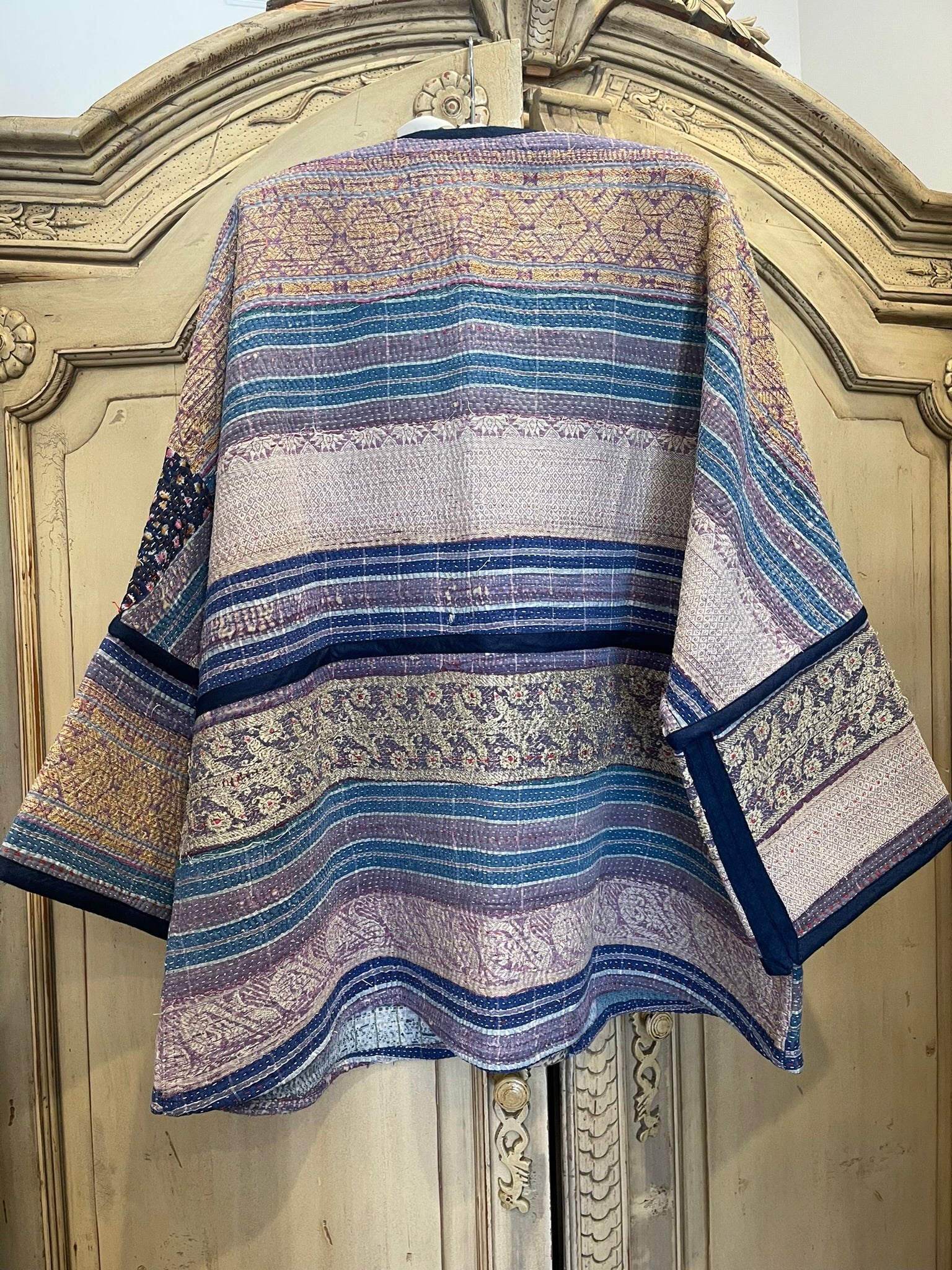 Reversible Vintage Kantha Jacket - SHORELINE