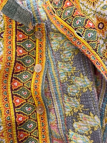 Kantha Jacket - SUMMER GARDEN