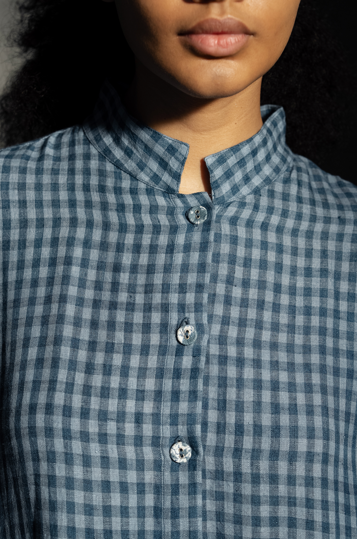 TARA LINENDRESS - Ash Blue Check