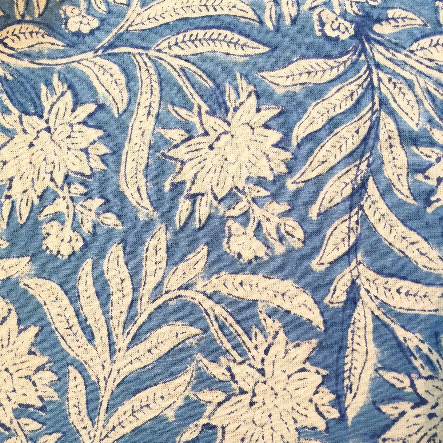 Handblock Printed Tablecloth Rectangular - French Floral