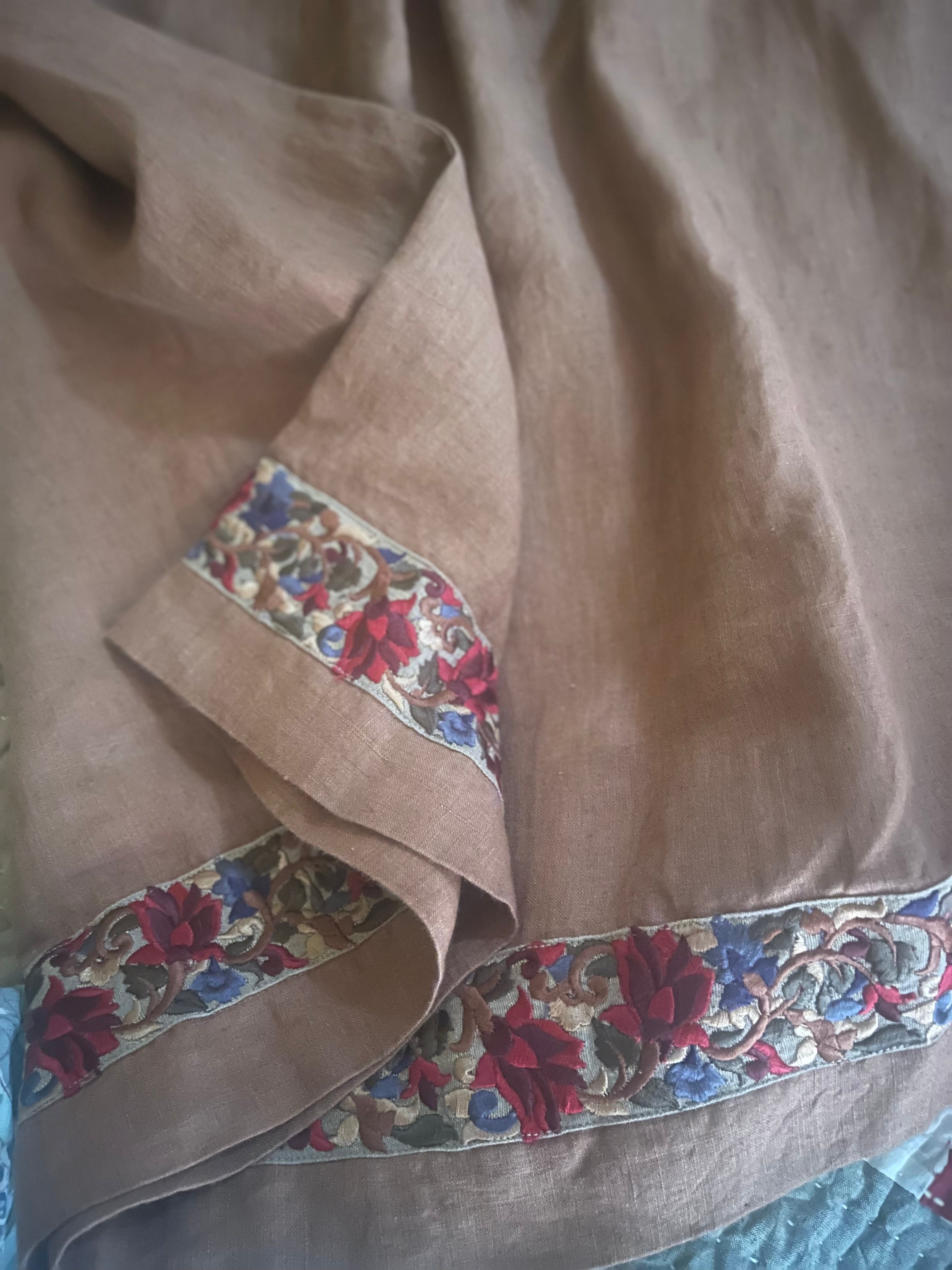 RADHA Linen Skirt - French Beige