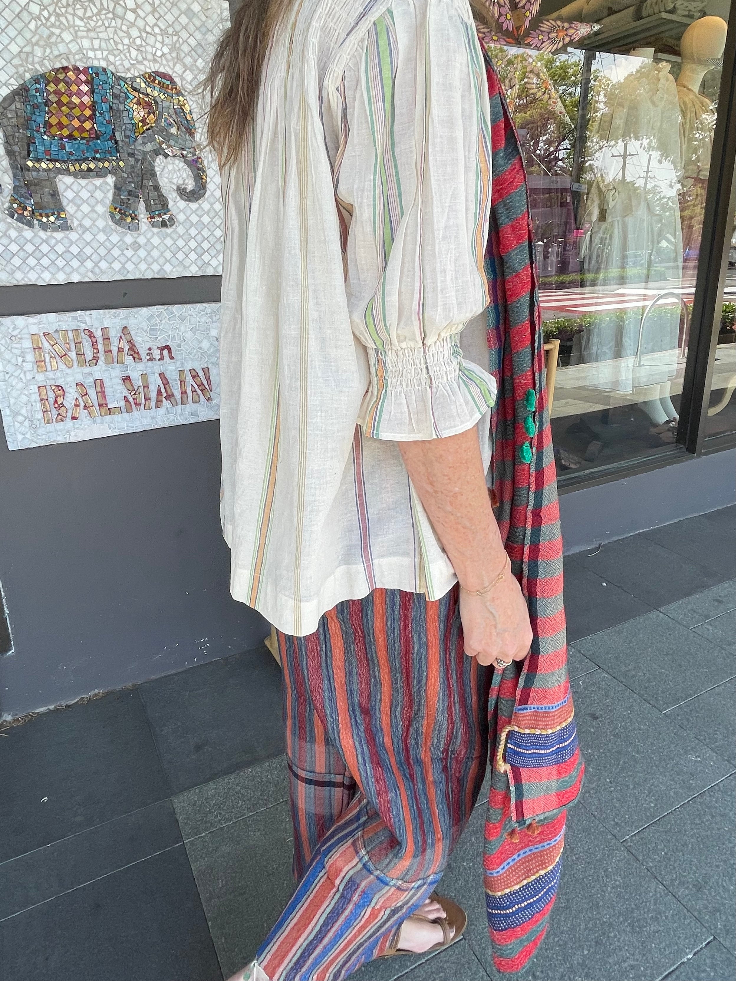 ASHOK Wool Pants - Bhujodi Stripe