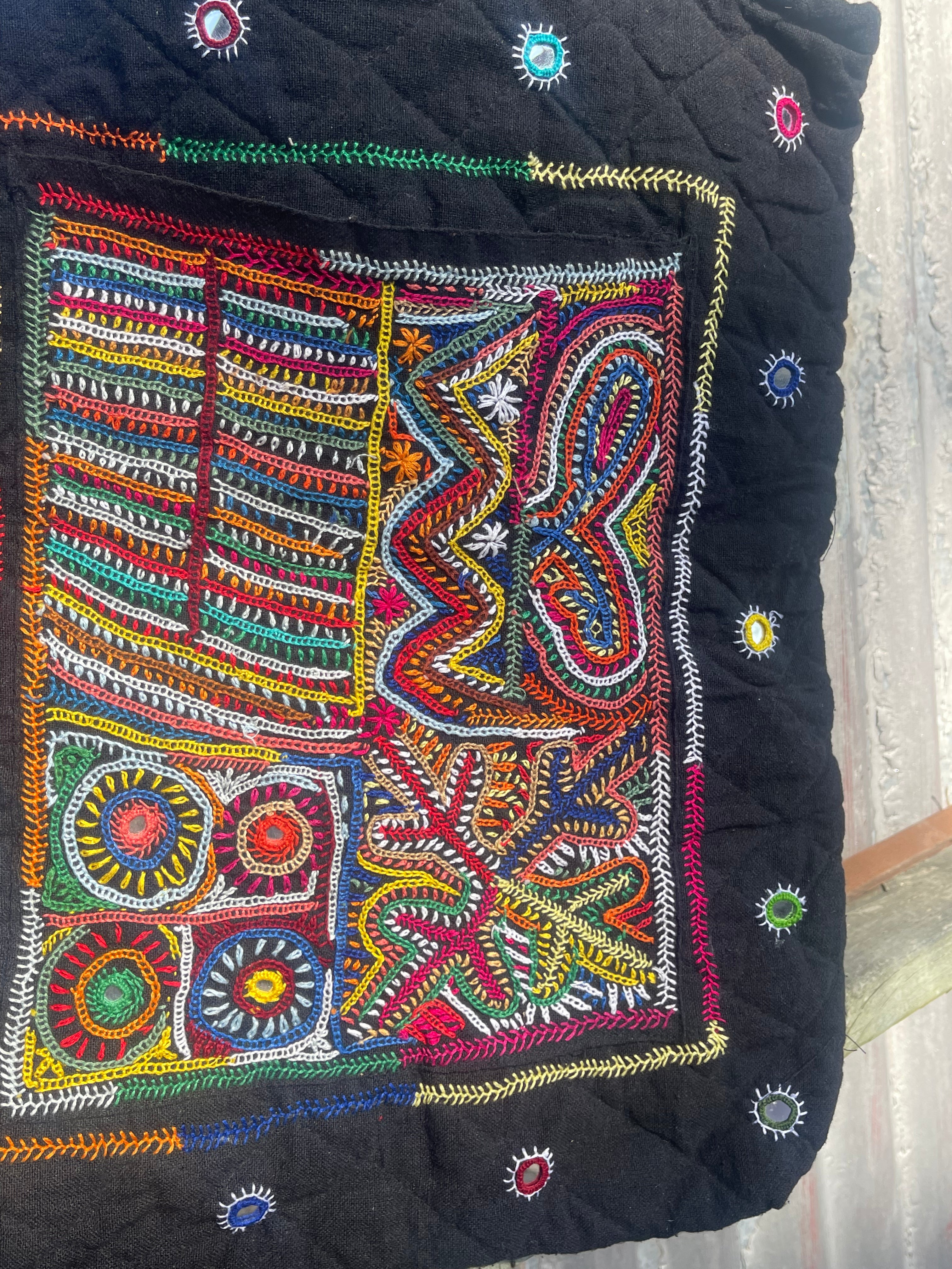 Kutch Tribal Mirrored Tote - SWEET ROMANCE