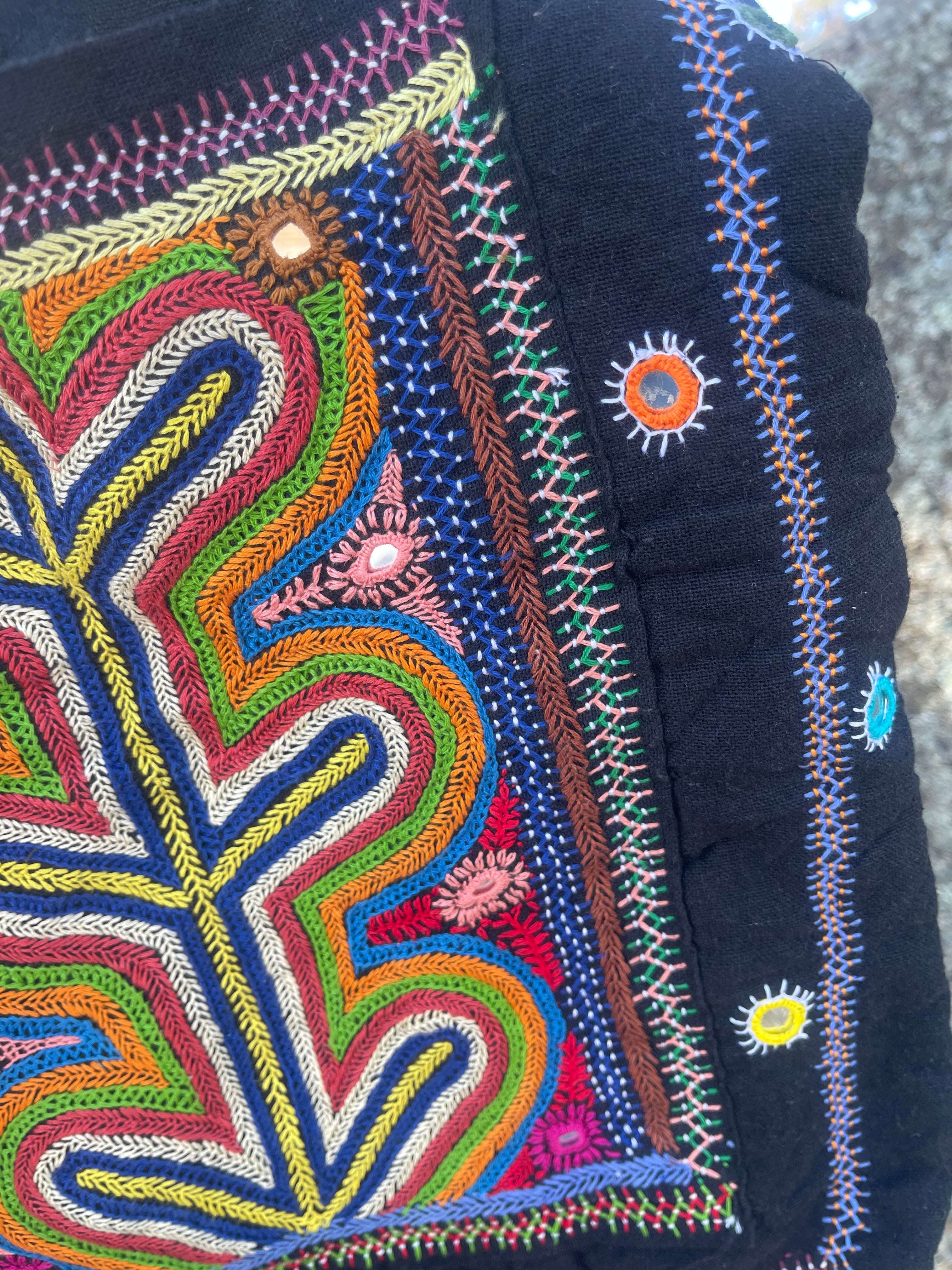 Kutch Tribal Mirrored Tote - SANTA ROSA