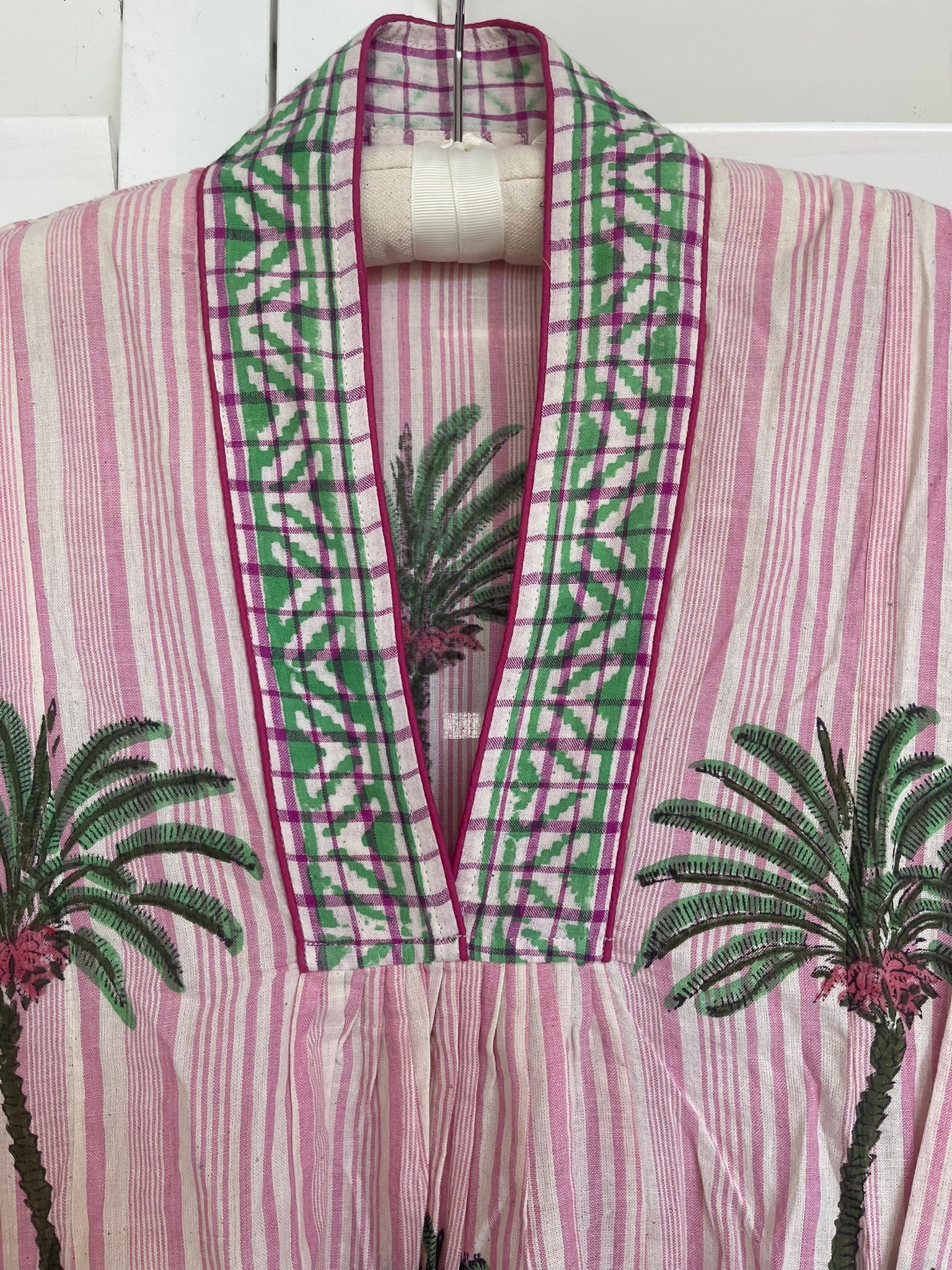 MOROCCAN BEACH KAFTAN - Green Palm