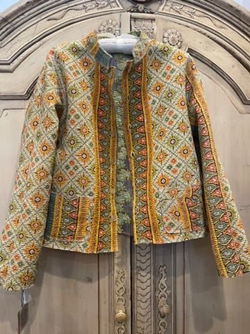 Kantha Jacket - SUMMER GARDEN