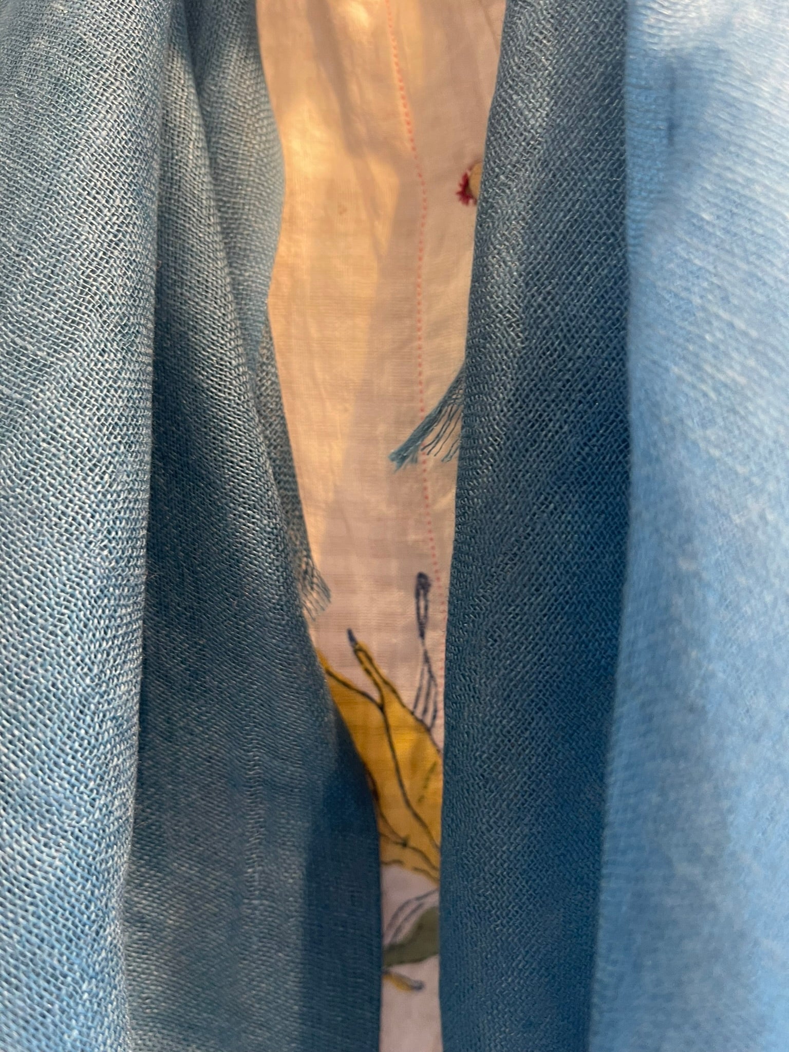 Linen Scarf - Teal
