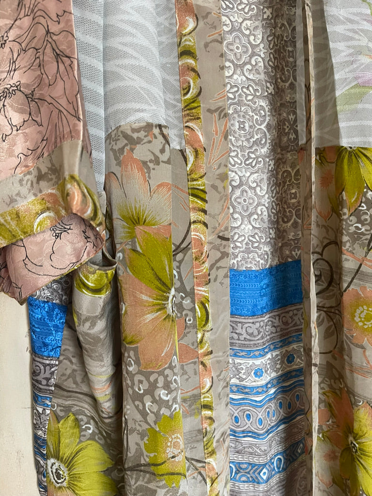 SILK SARI JACKET - A Touch of Blue