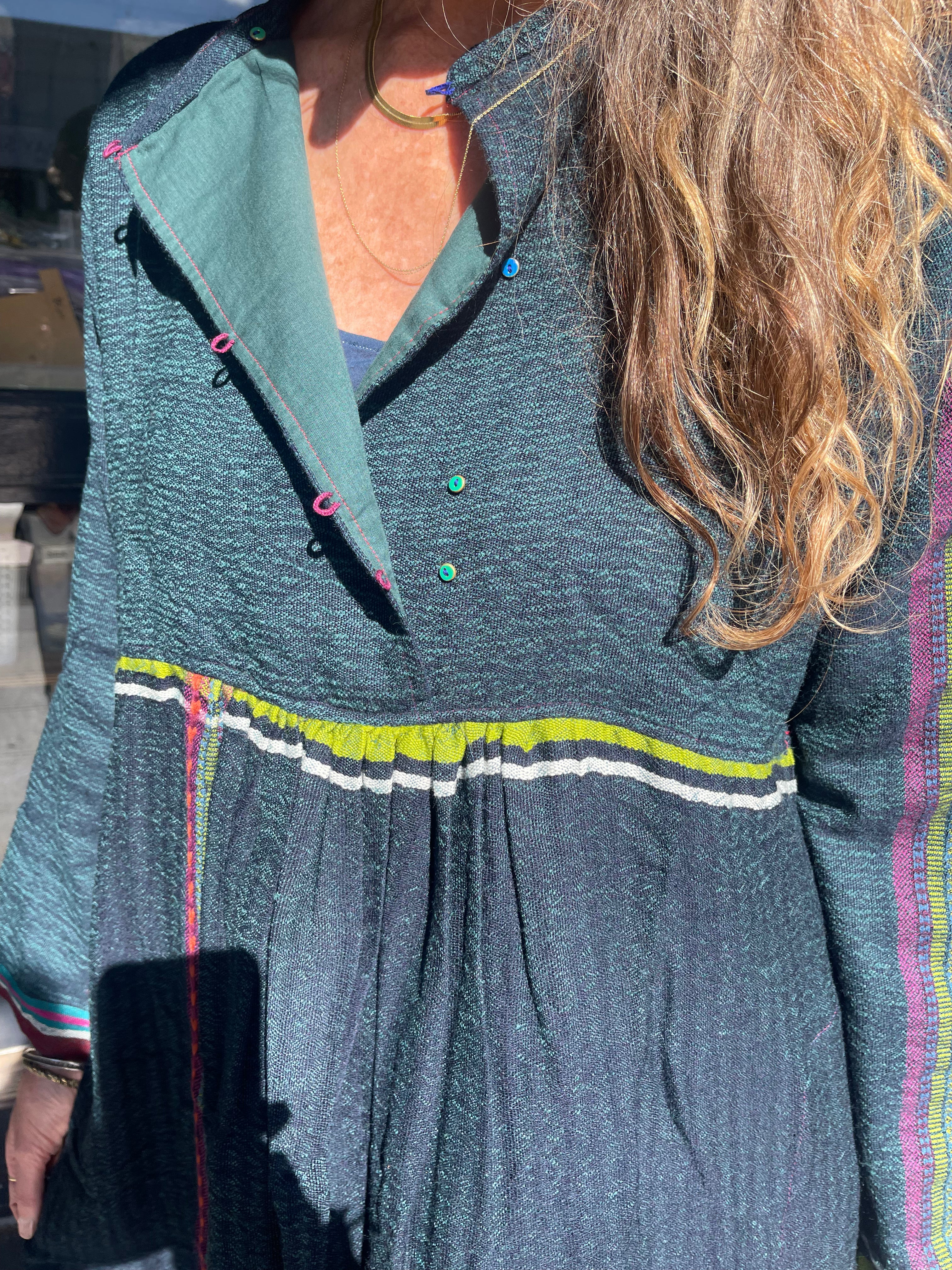 Miraj 02 - Forest Green Wool Dress