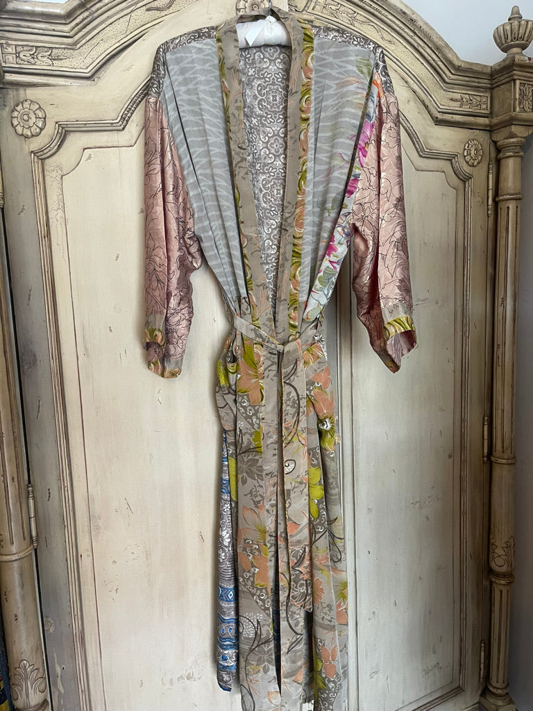 SILK SARI JACKET - A Touch of Blue