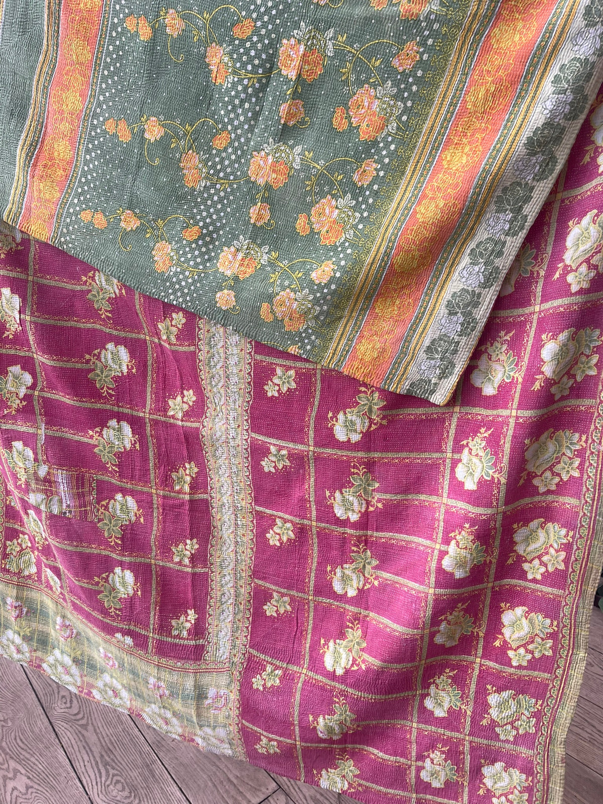 VINTAGE KANTHA - French Garden