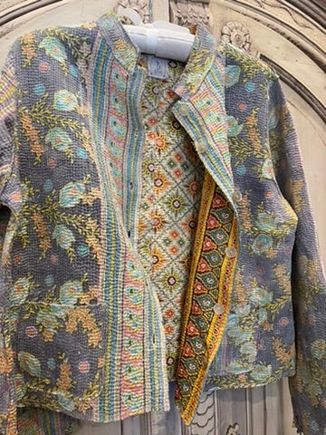 Kantha Jacket - SUMMER GARDEN