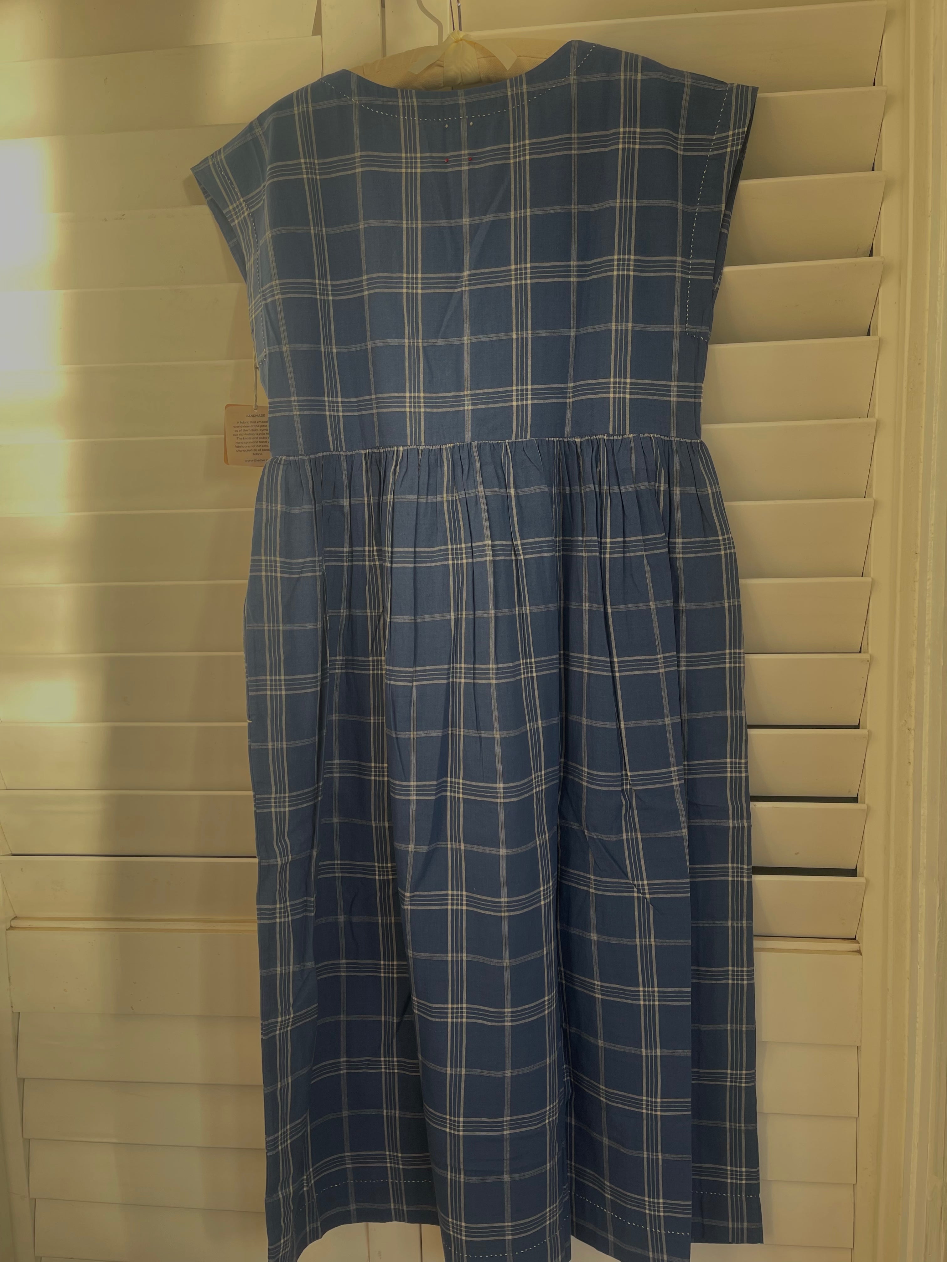 TOSHNI COTTON CHECK - Blue Ashes