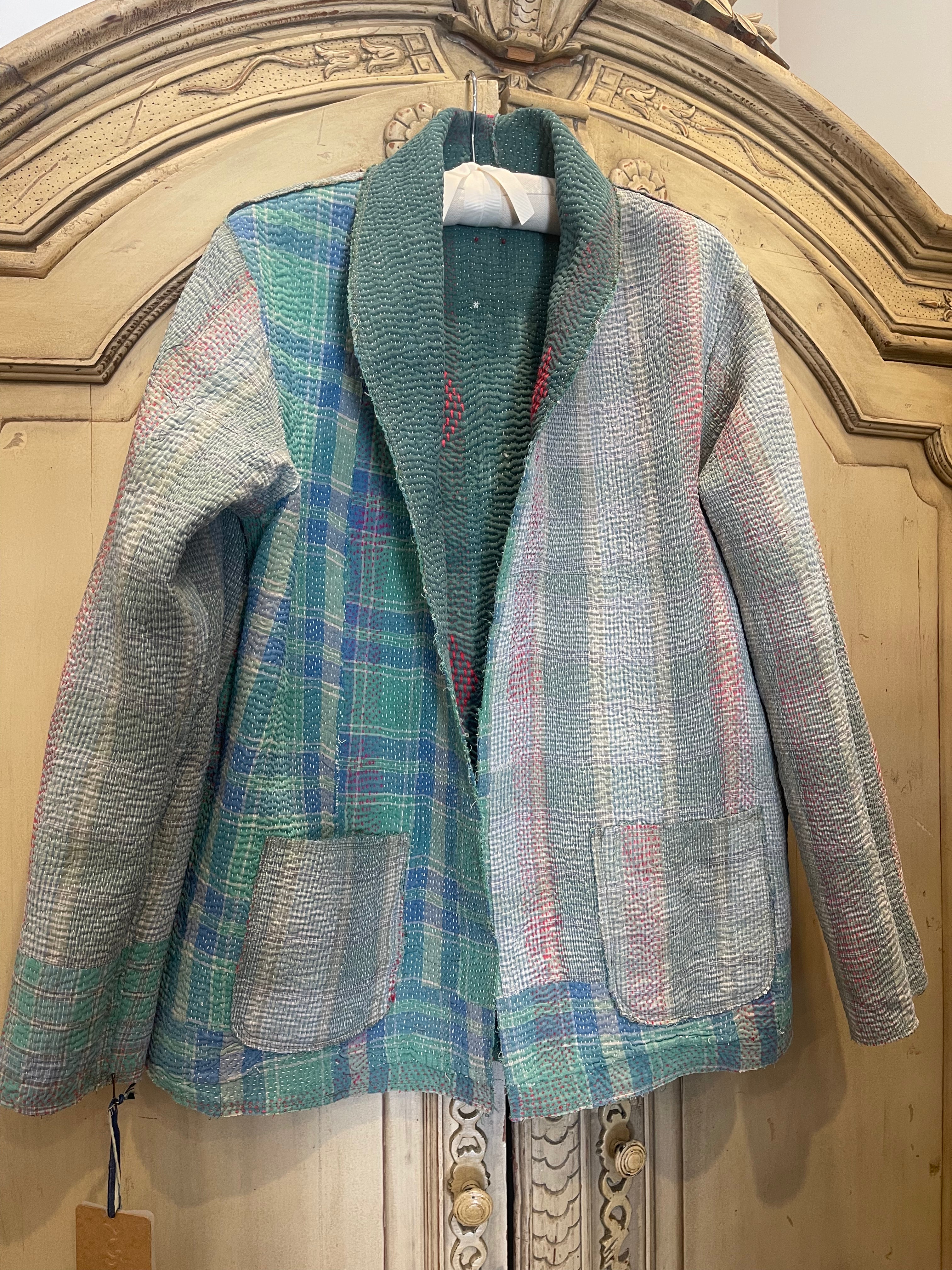 Vintage Kantha Coat - COASTAL