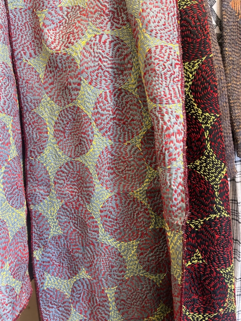 Kantha Silk Muffler - CIRCULAR PRESENCE