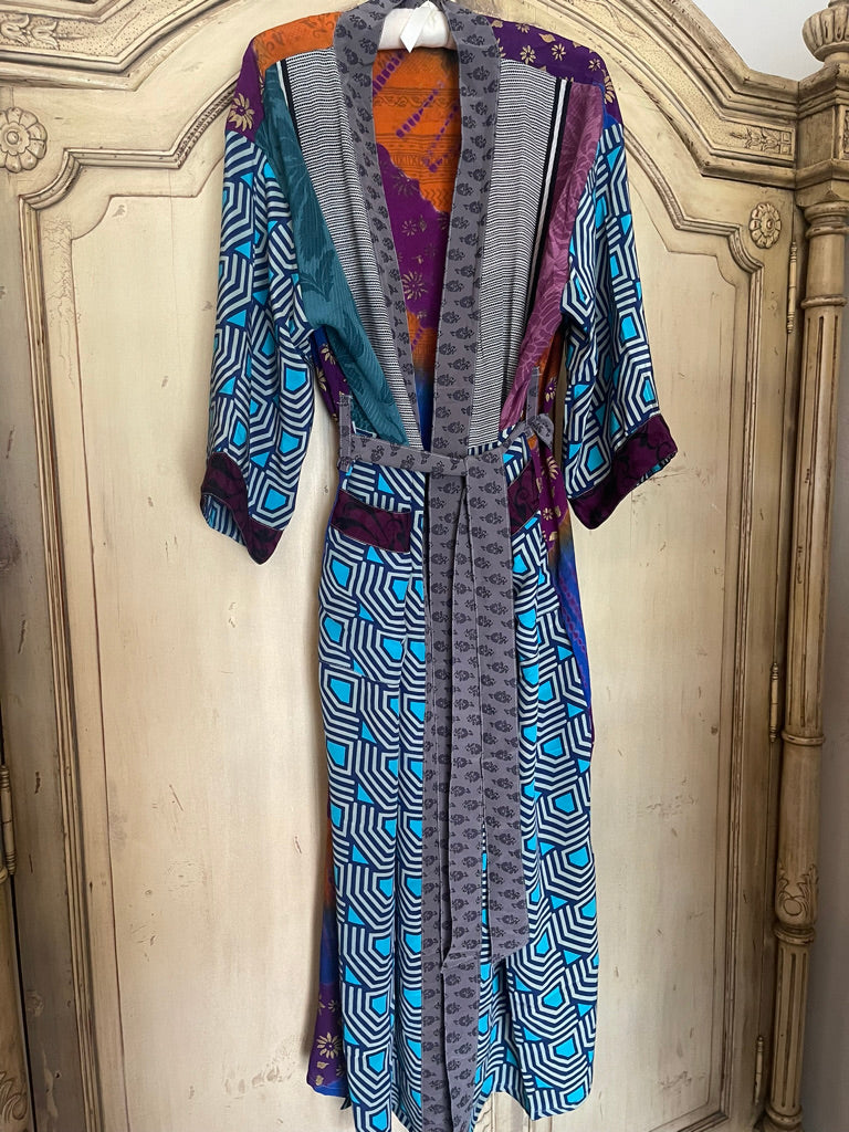 SILK SARI JACKET - Aztec Party