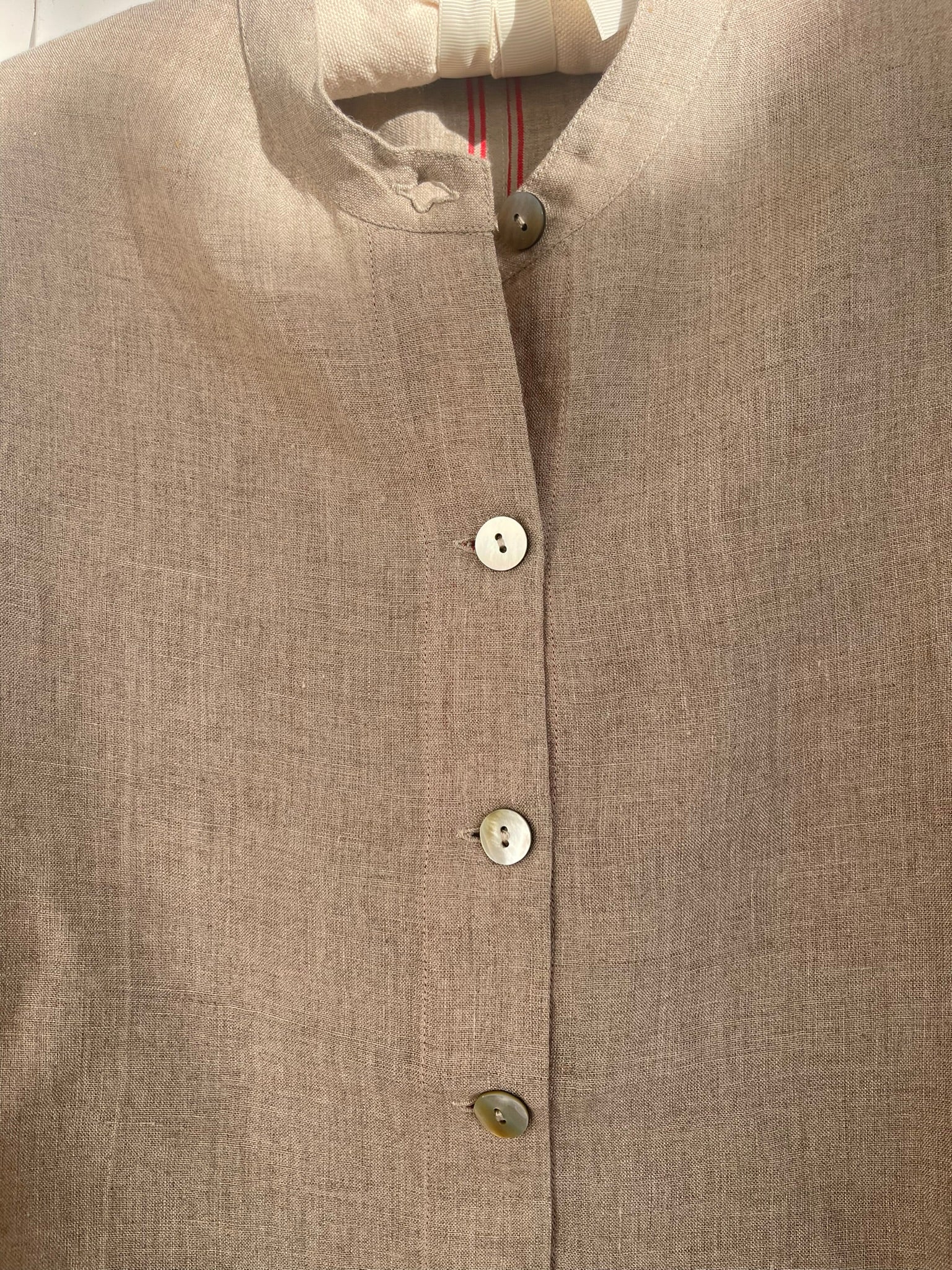 REYA Linen Jacket - Taupe