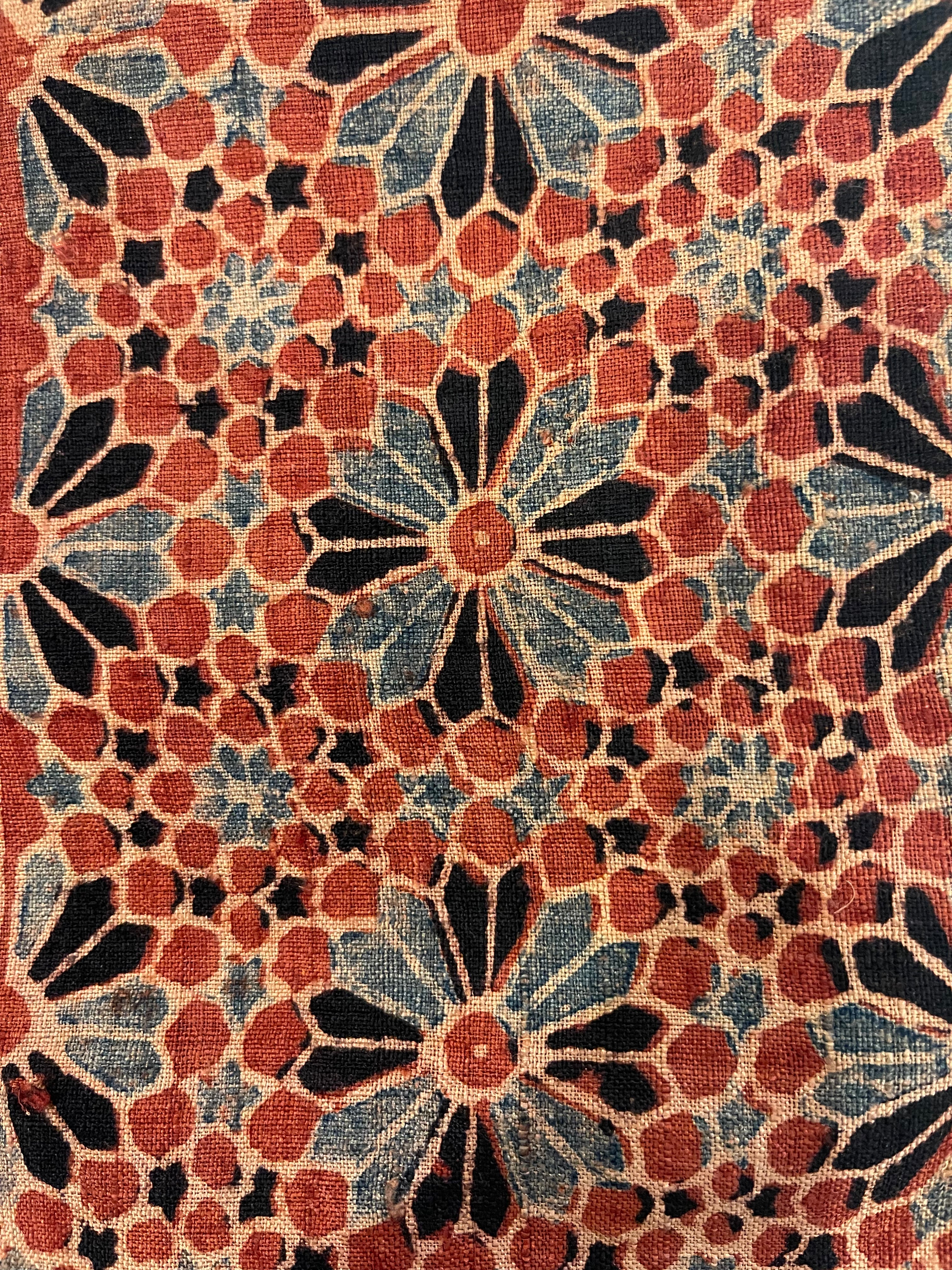Matka Silk Scarf - Ajrakh Madder
