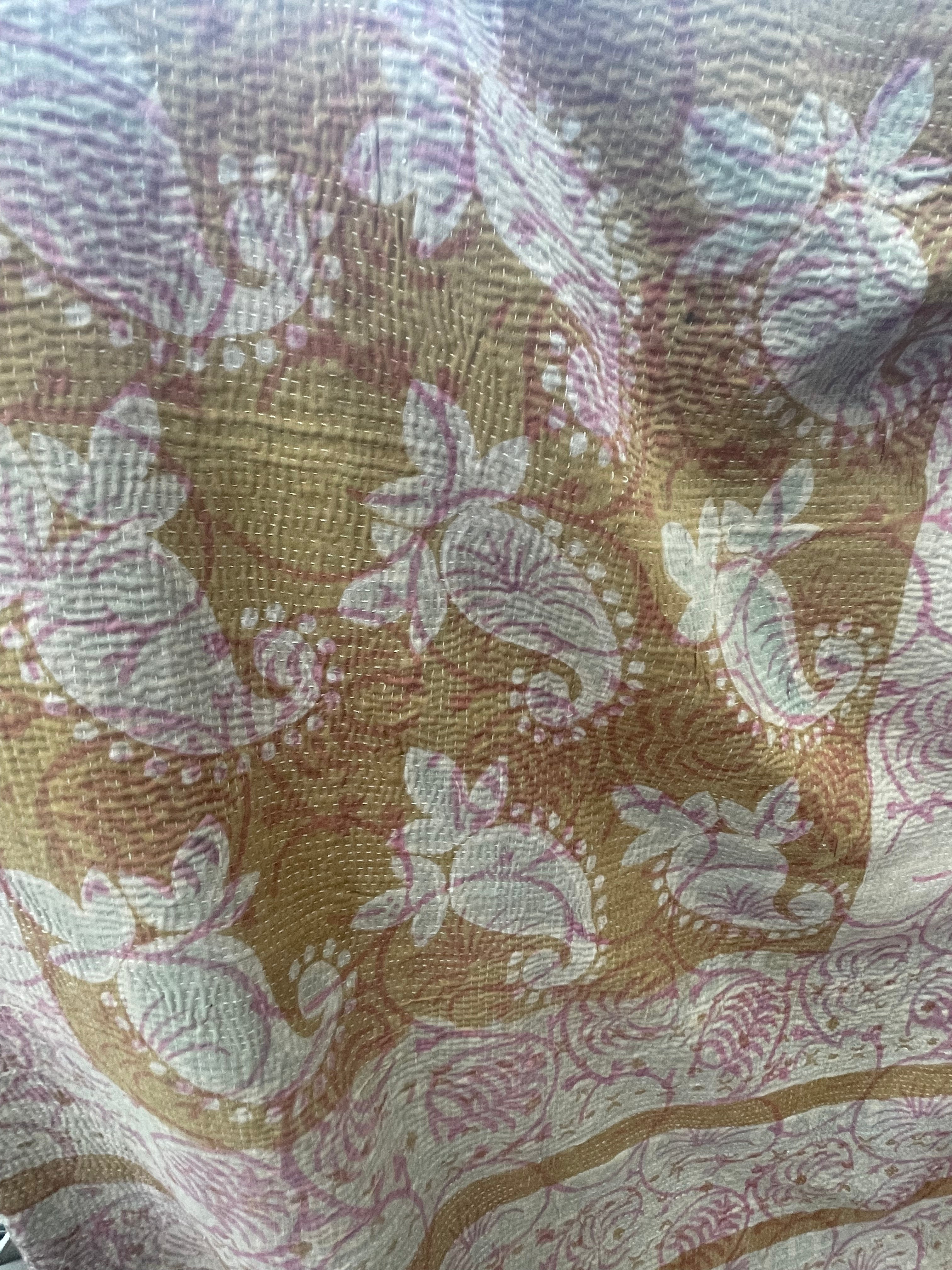 VINTAGE KANTHA - French Floral | Sunny Reflection