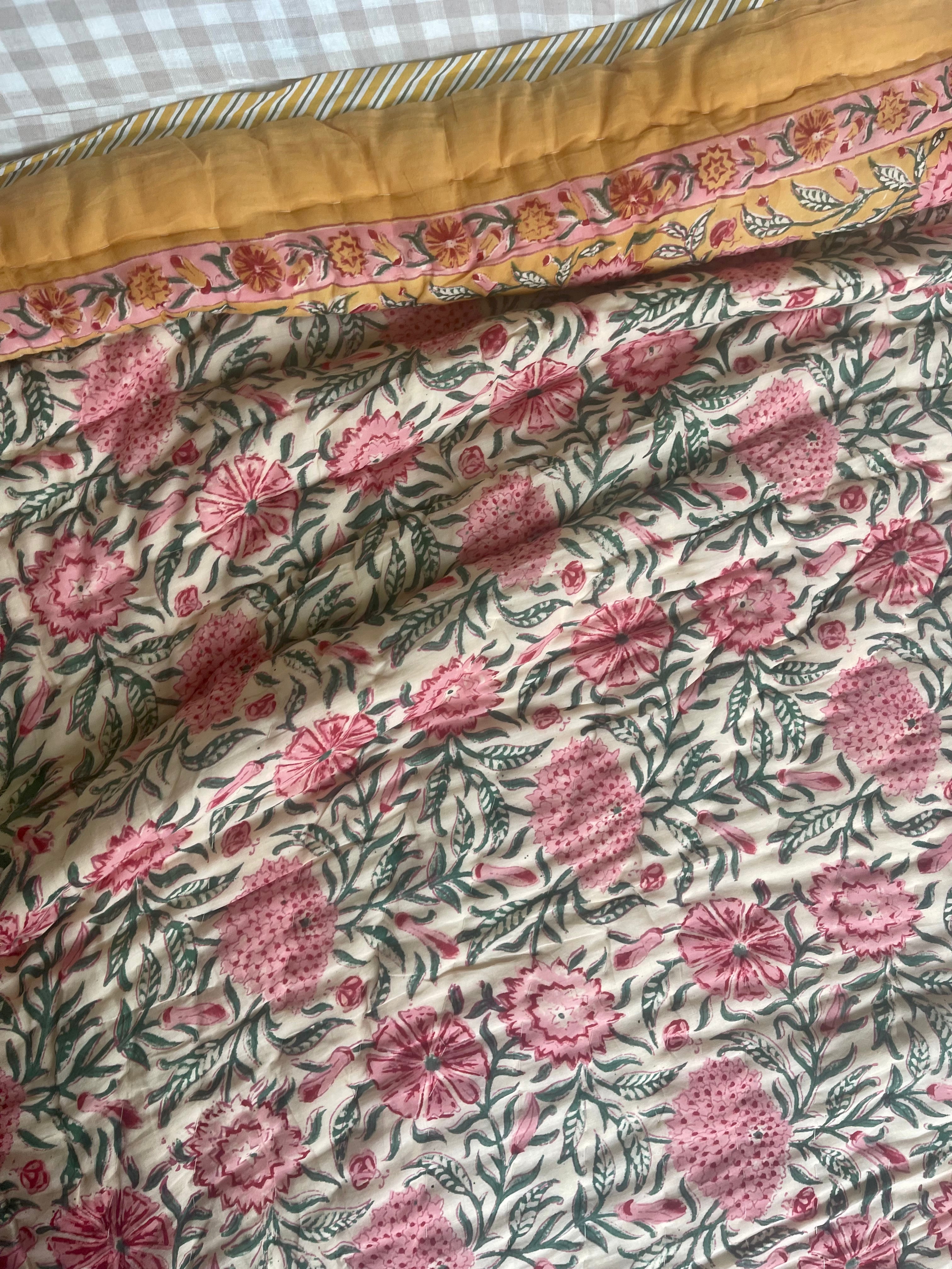 Jaipuri Cotton Quilt - JOYFUL