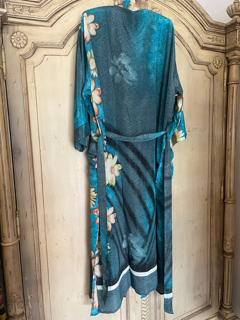 SILK SARI JACKET - Tropicana Daisy