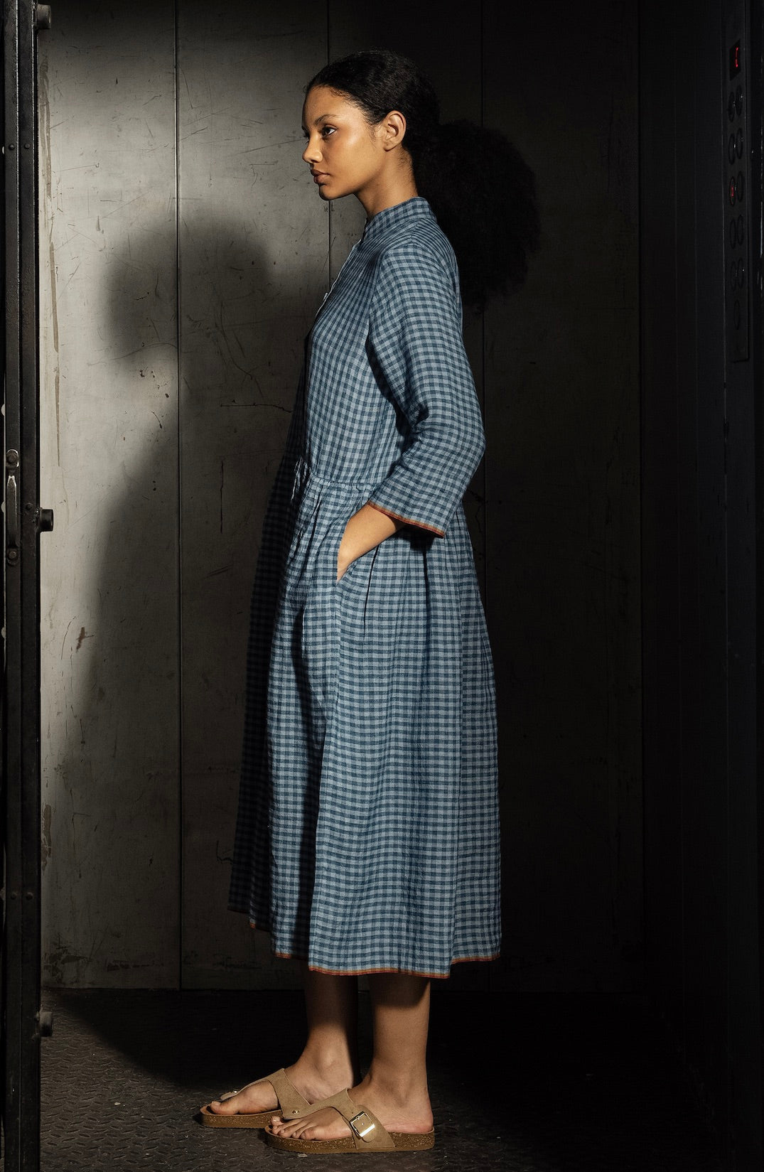 TARA LINENDRESS - Ash Blue Check