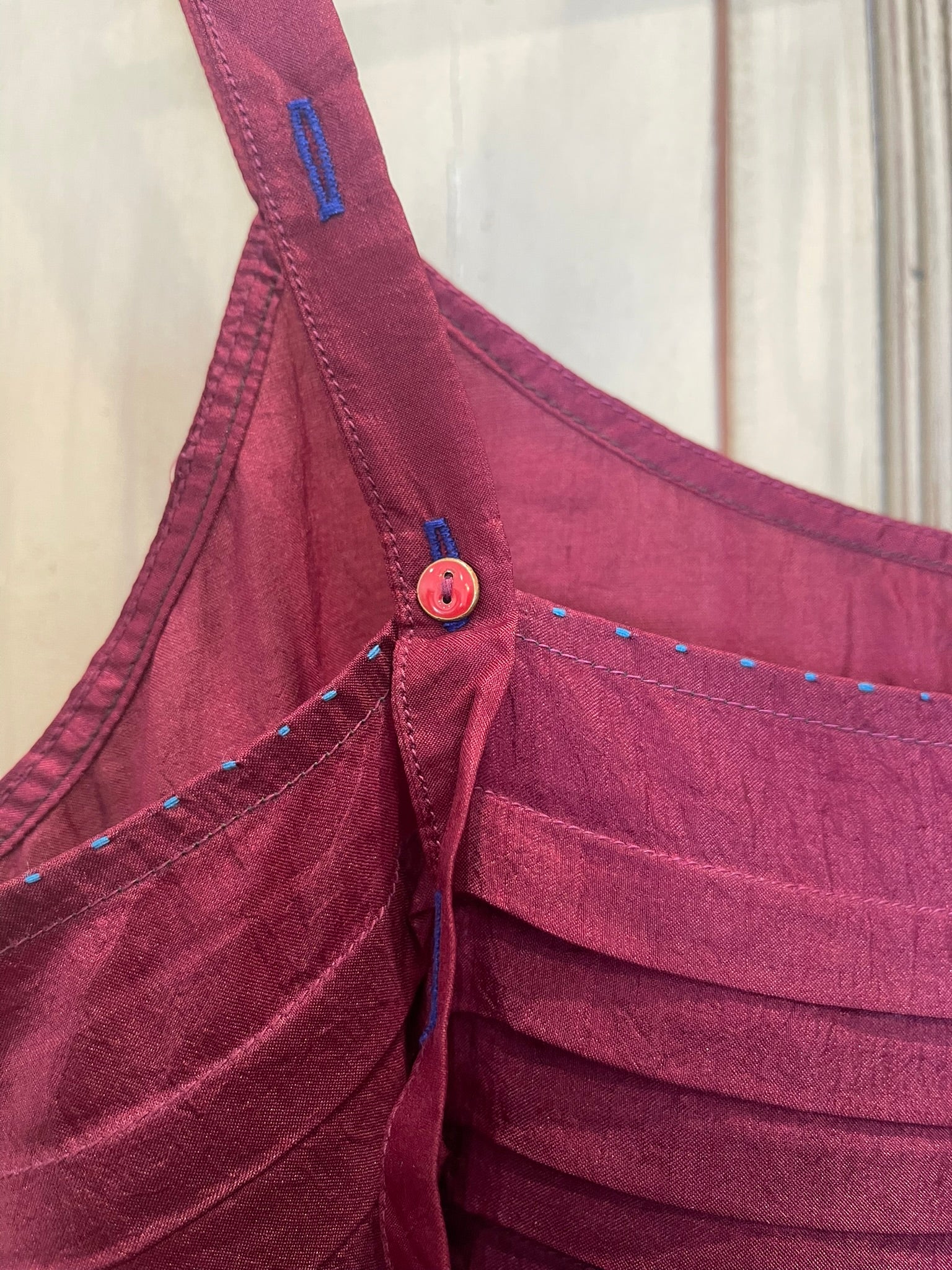 Miraj 95 - Blue Horizon Silk Slip Dress