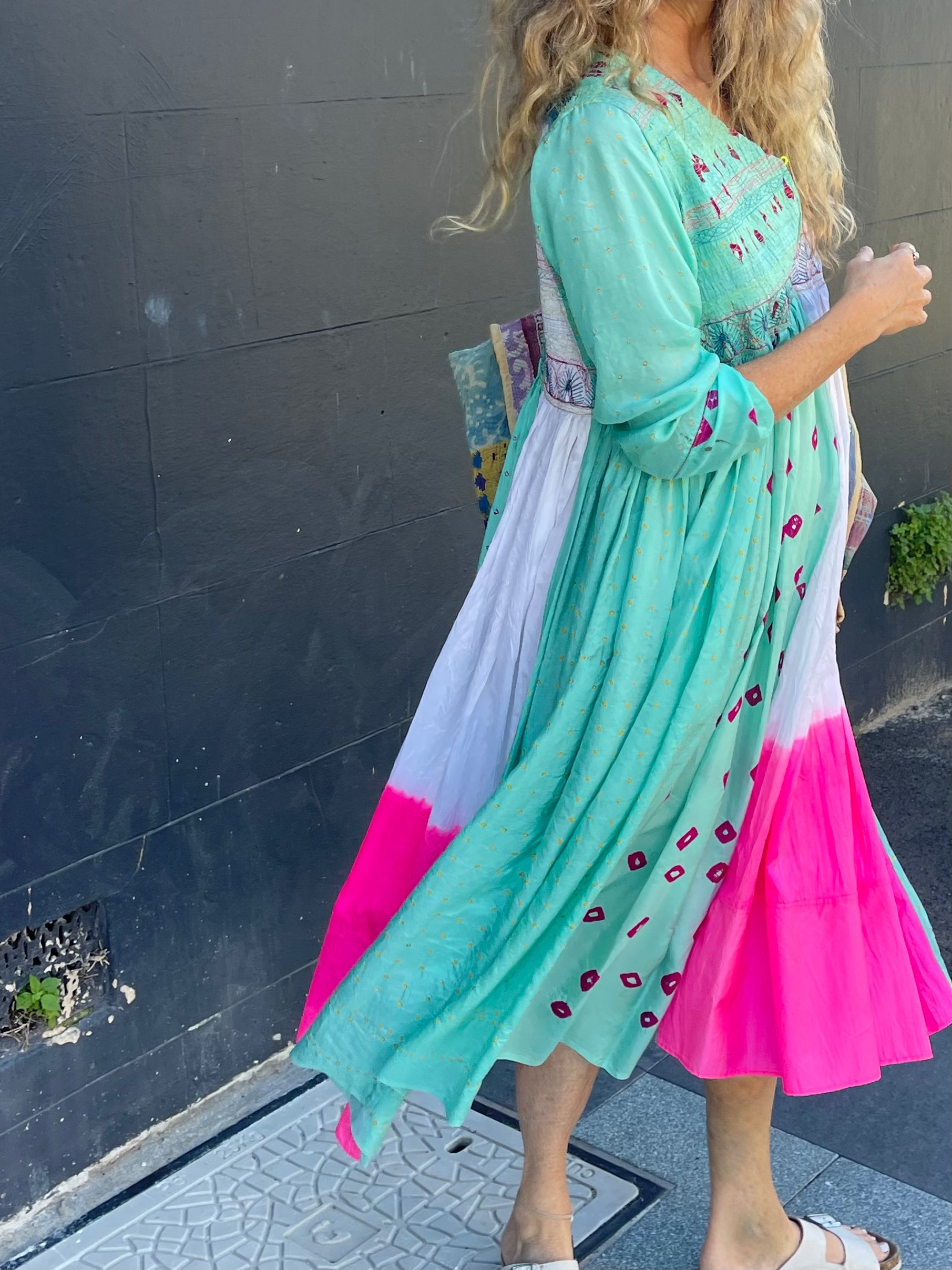 JODHPUR 25 - Silk Bandhani Dress