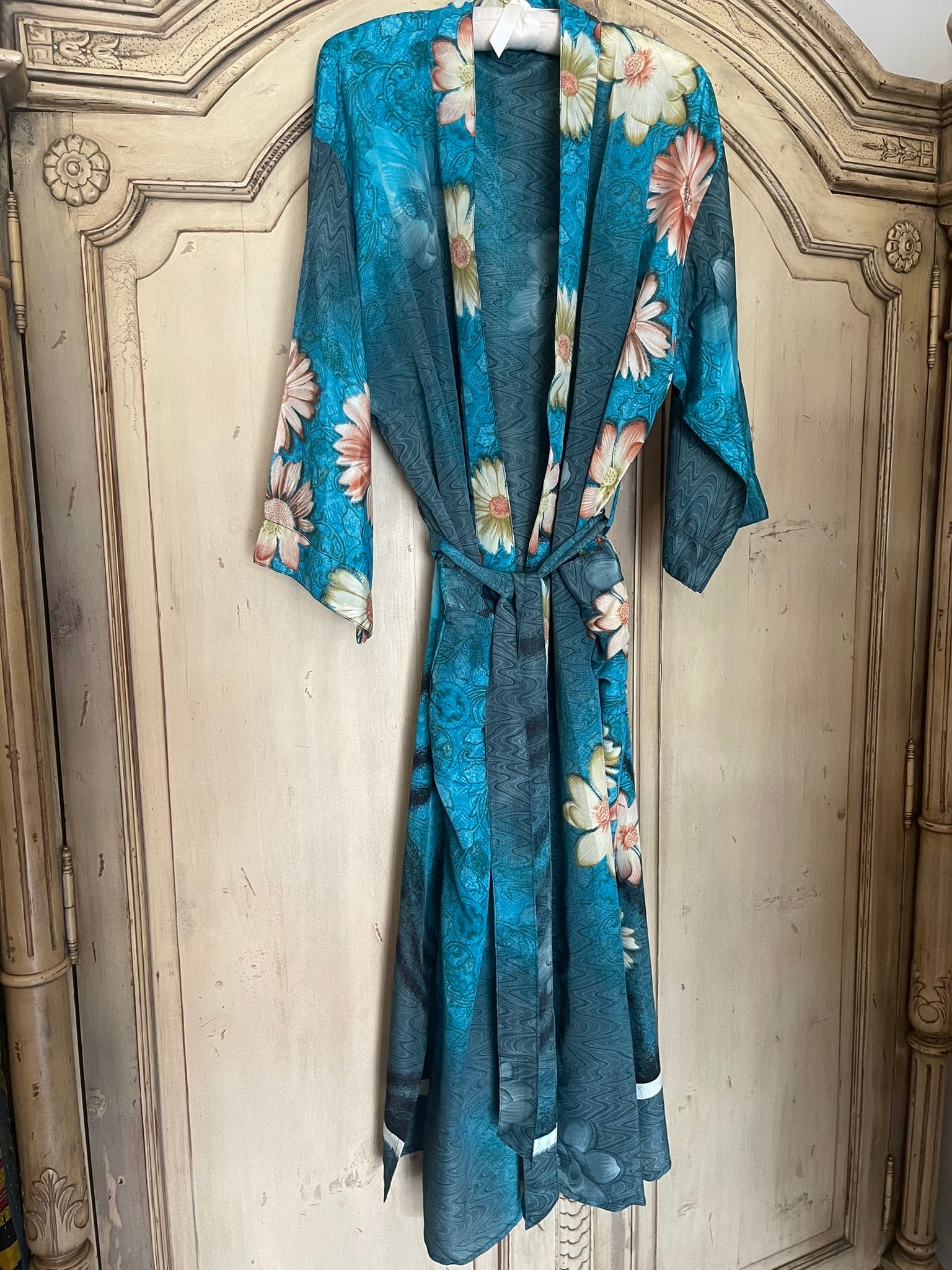 SILK SARI JACKET - Tropicana Daisy