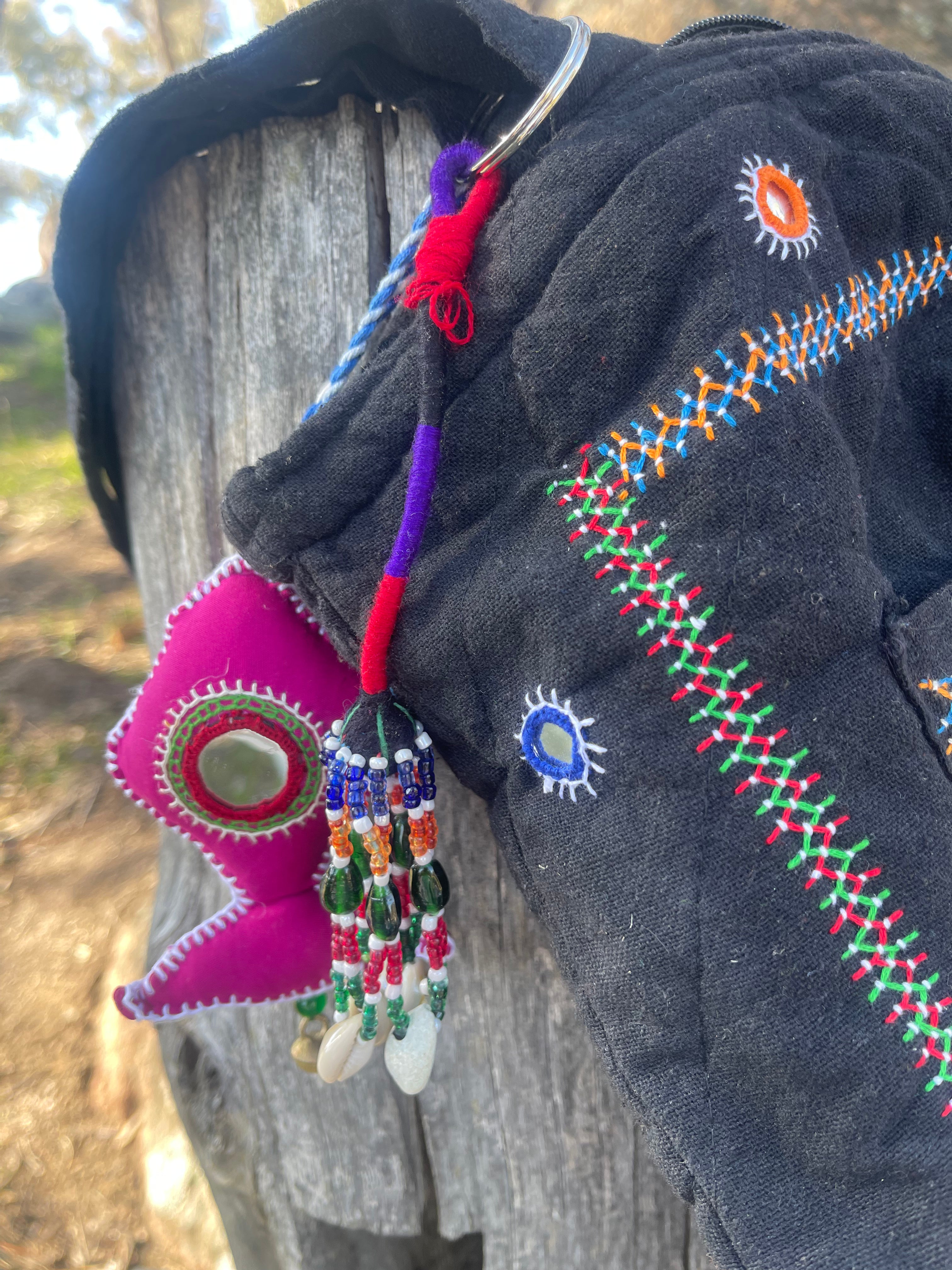 Kutch Tribal Mirrored Tote - SANTA ROSA