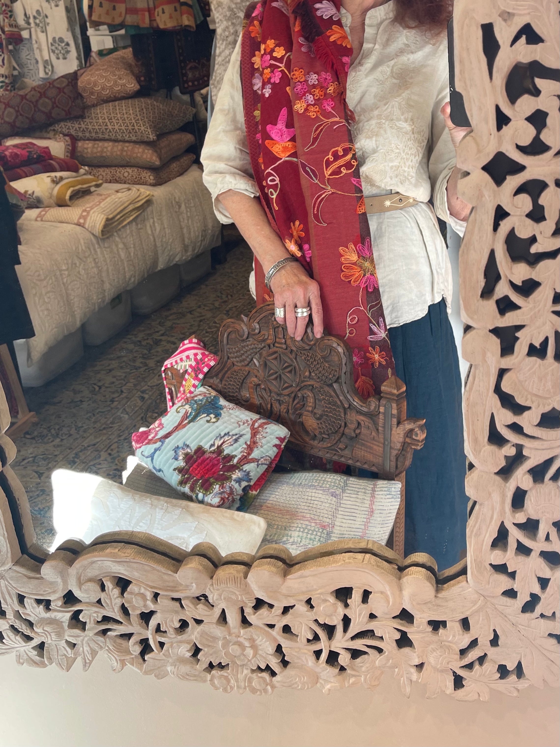 Embroidered Wool - Floral Jewel