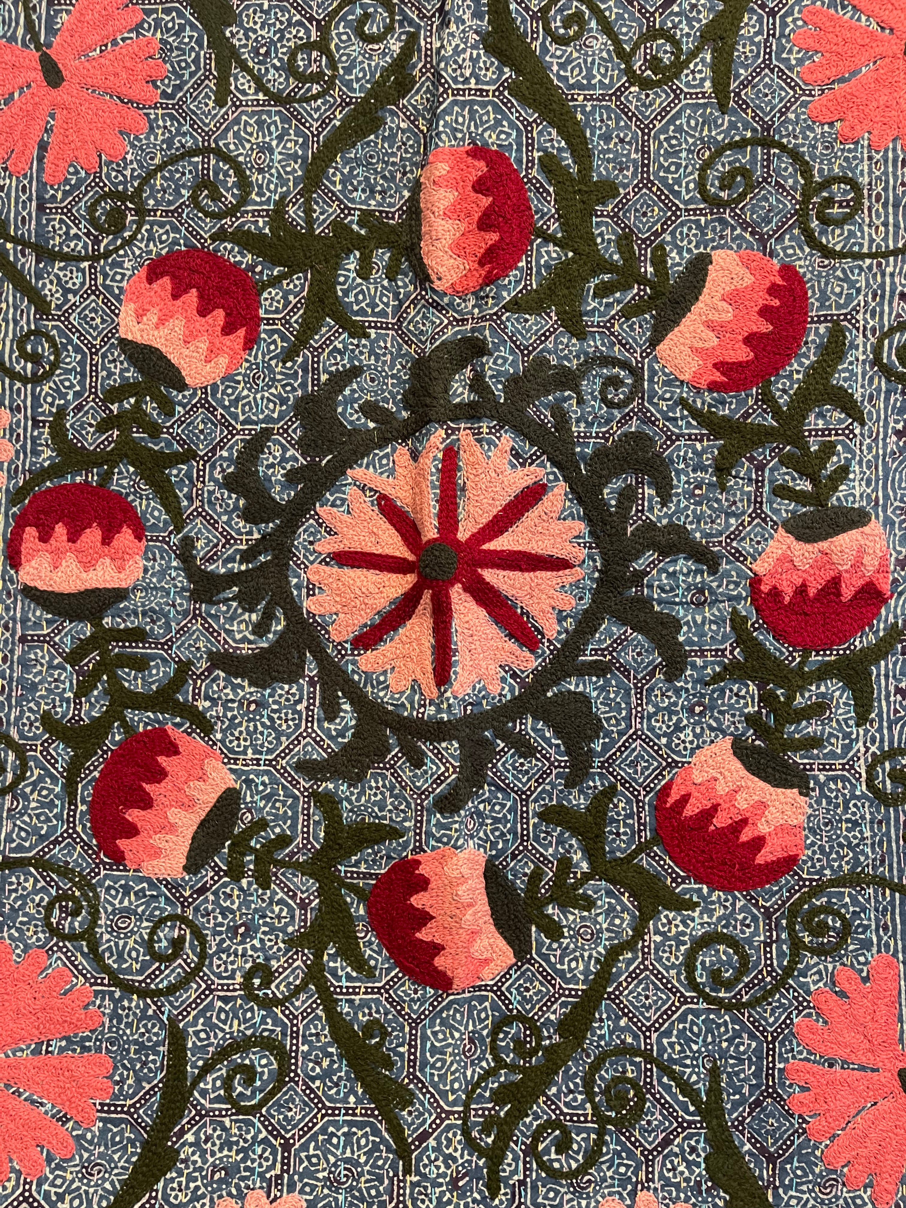 SUZANI VINTAGE KANTHA - AJRAKH THEATRE