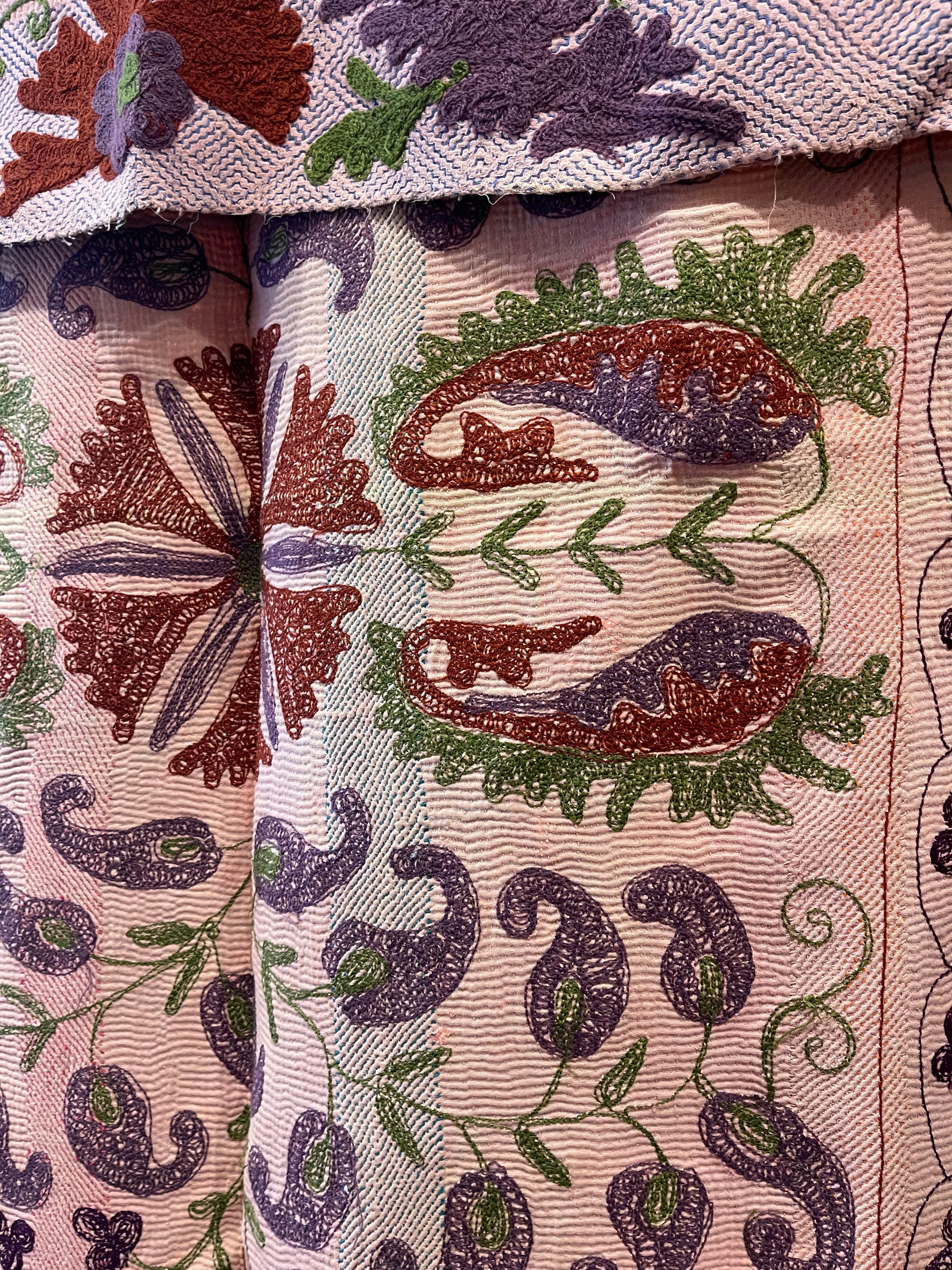 SUZANI VINTAGE KANTHA - PETITE PINK