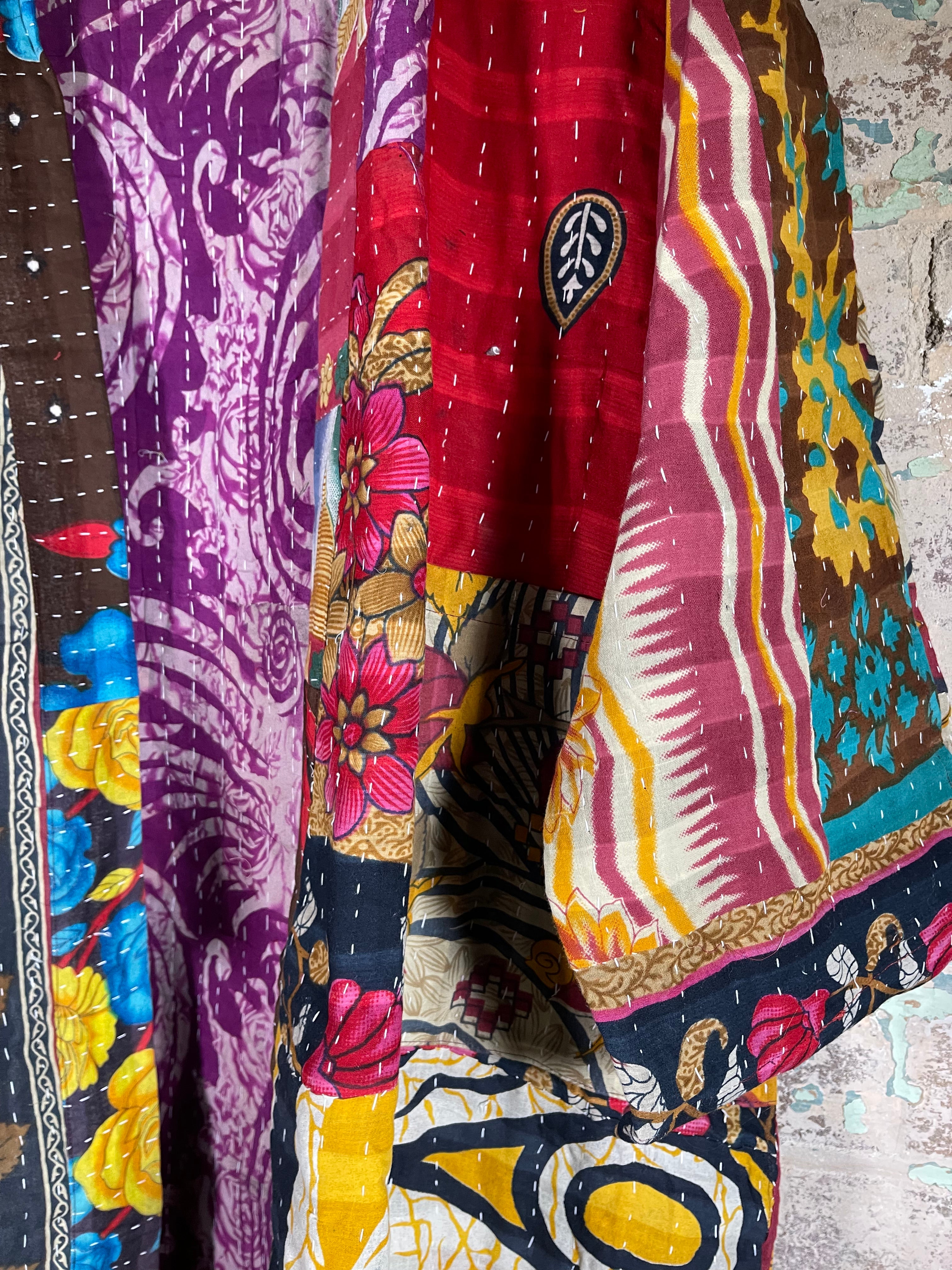 Vintage Kantha Kimono - Autumn