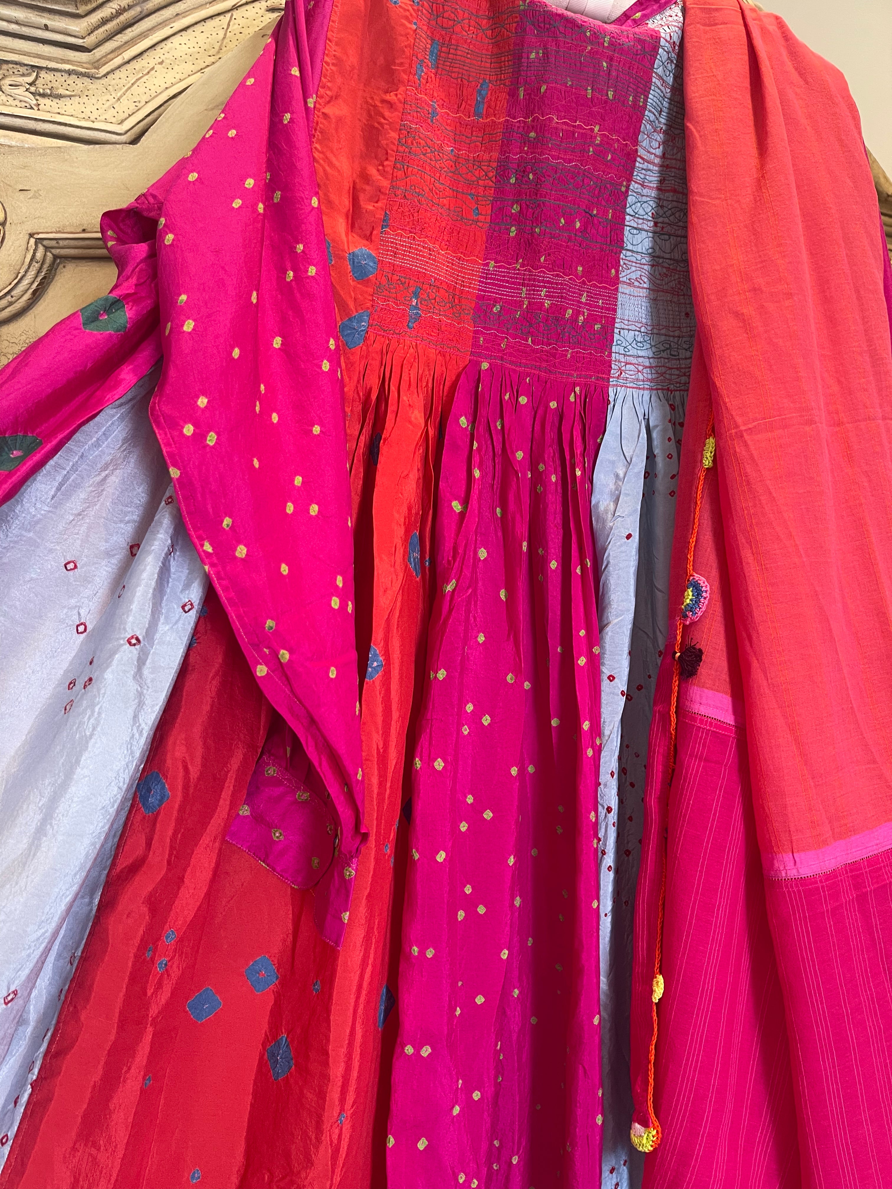 JODHPUR 14 - Silk Bandhani Dress