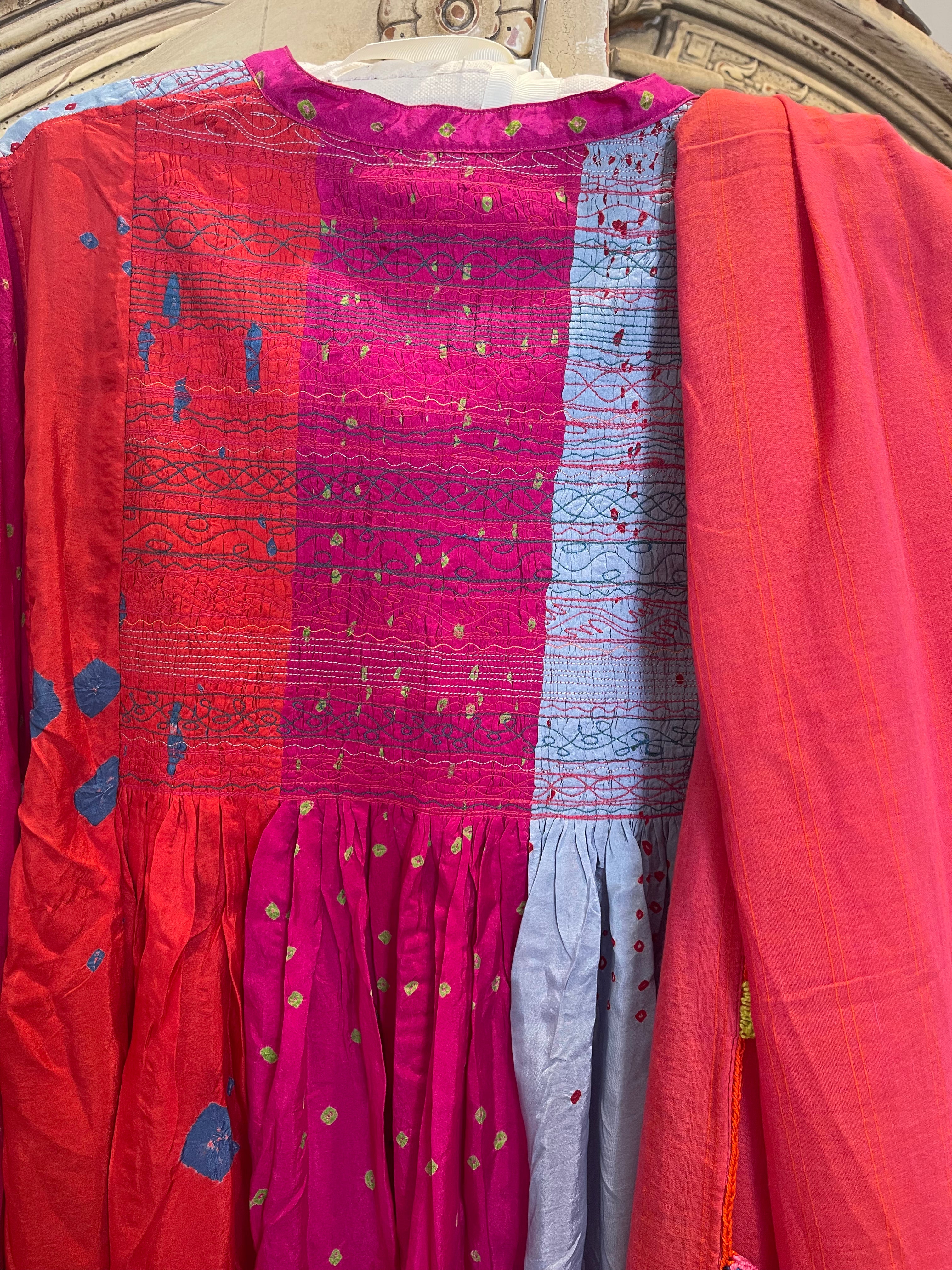 JODHPUR 14 - Silk Bandhani Dress