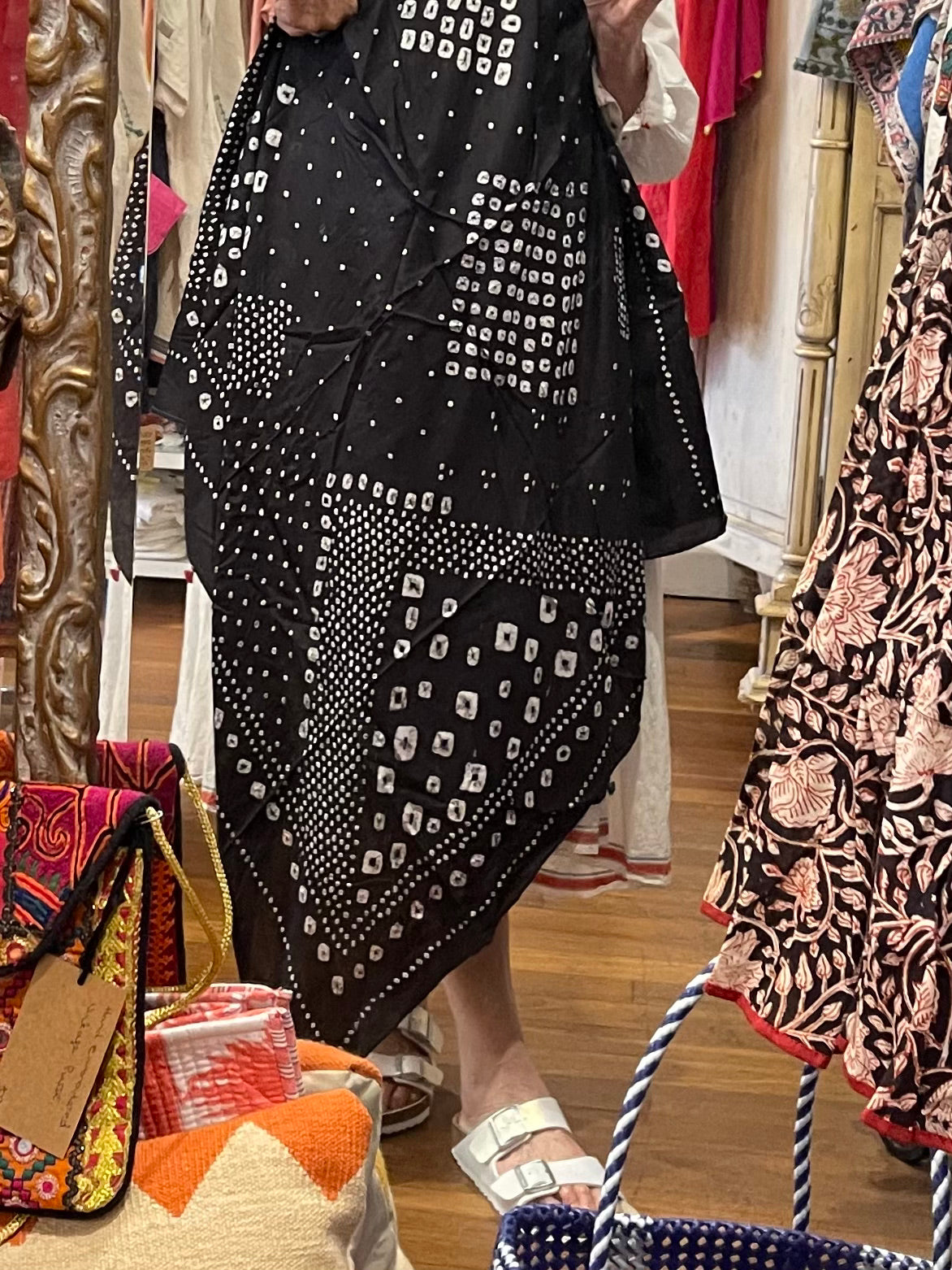 FOLKLORE K25 - Scarf Silk Bandhani Square