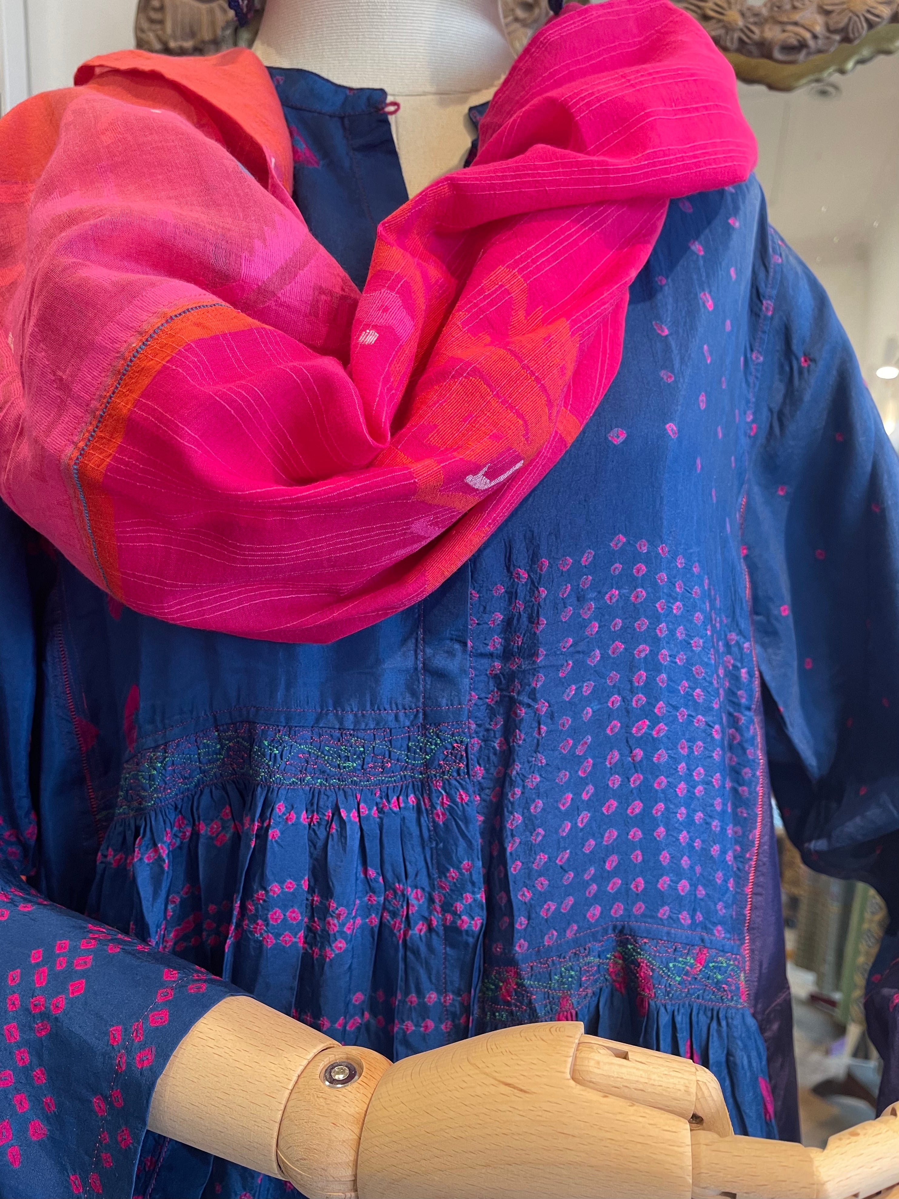 FOLKLORE 24  - Dress  Silk Bandhani