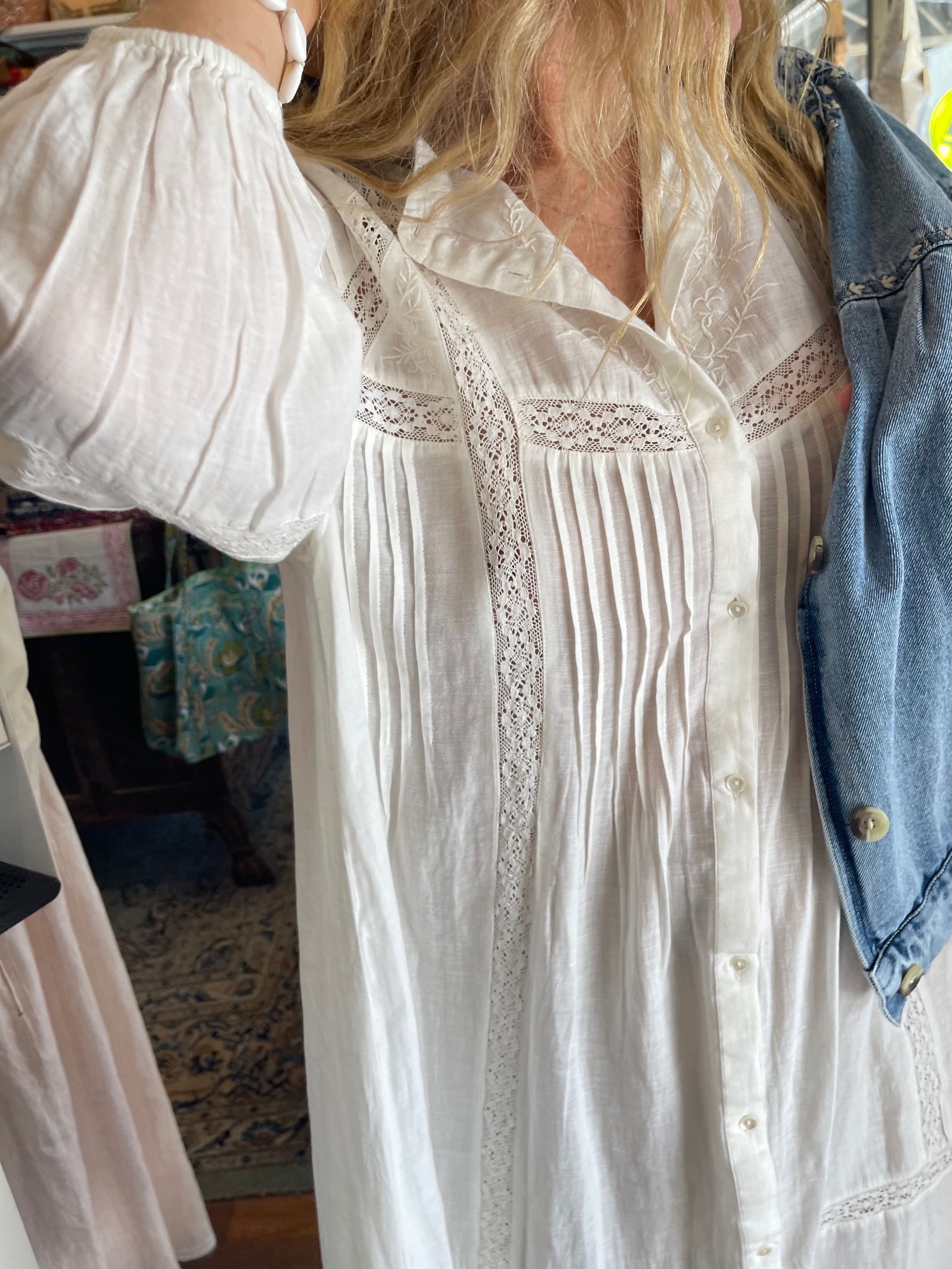 Mary Dress - Lisbon White Lace