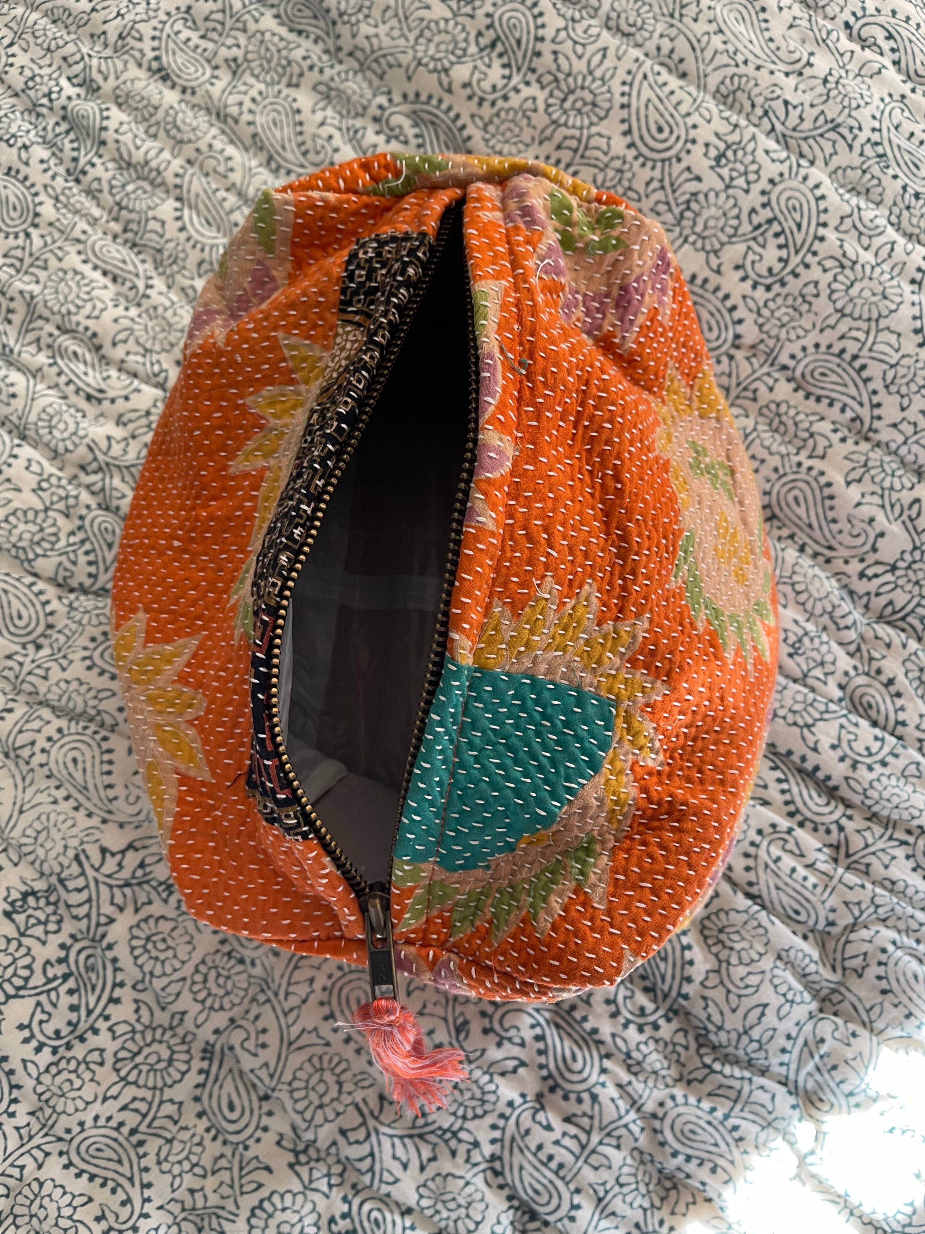 Cosmetic Bag Vintage Kantha - Desert